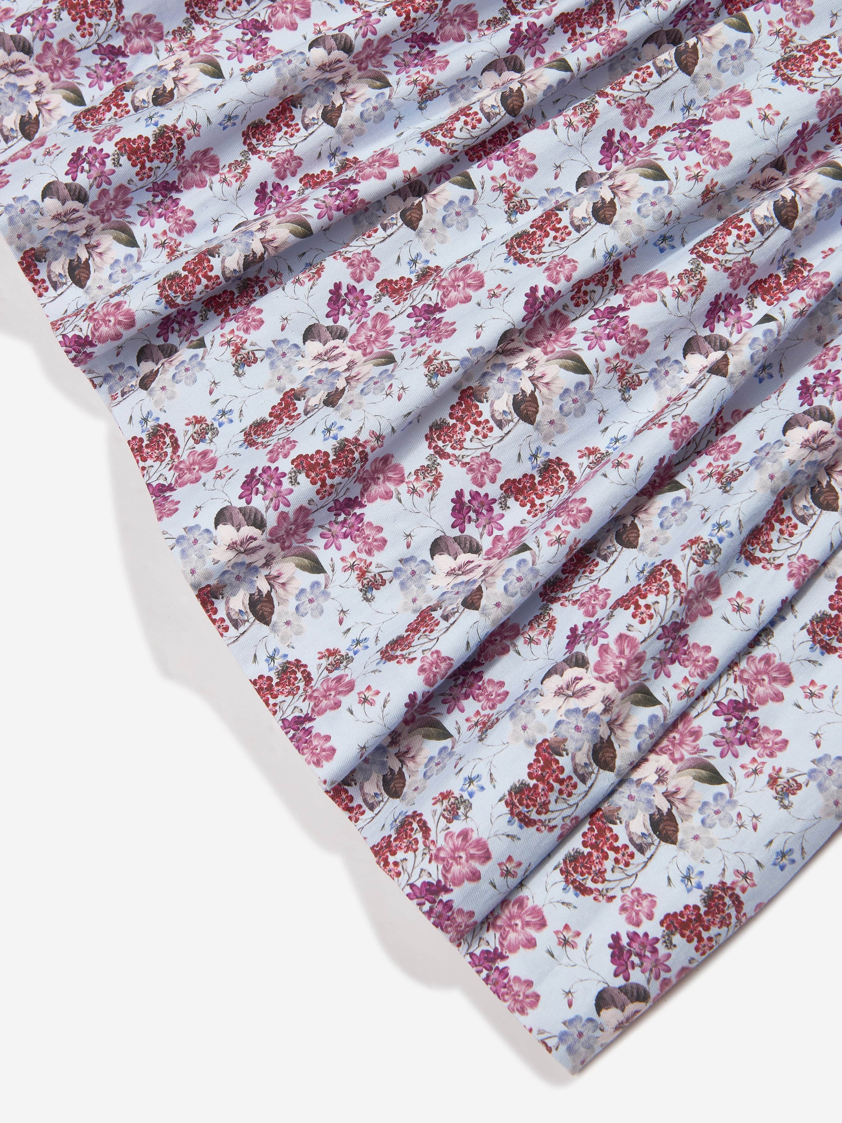 Sarah Louise Girls Floral Print Dress in Ivory Outlet Manchester