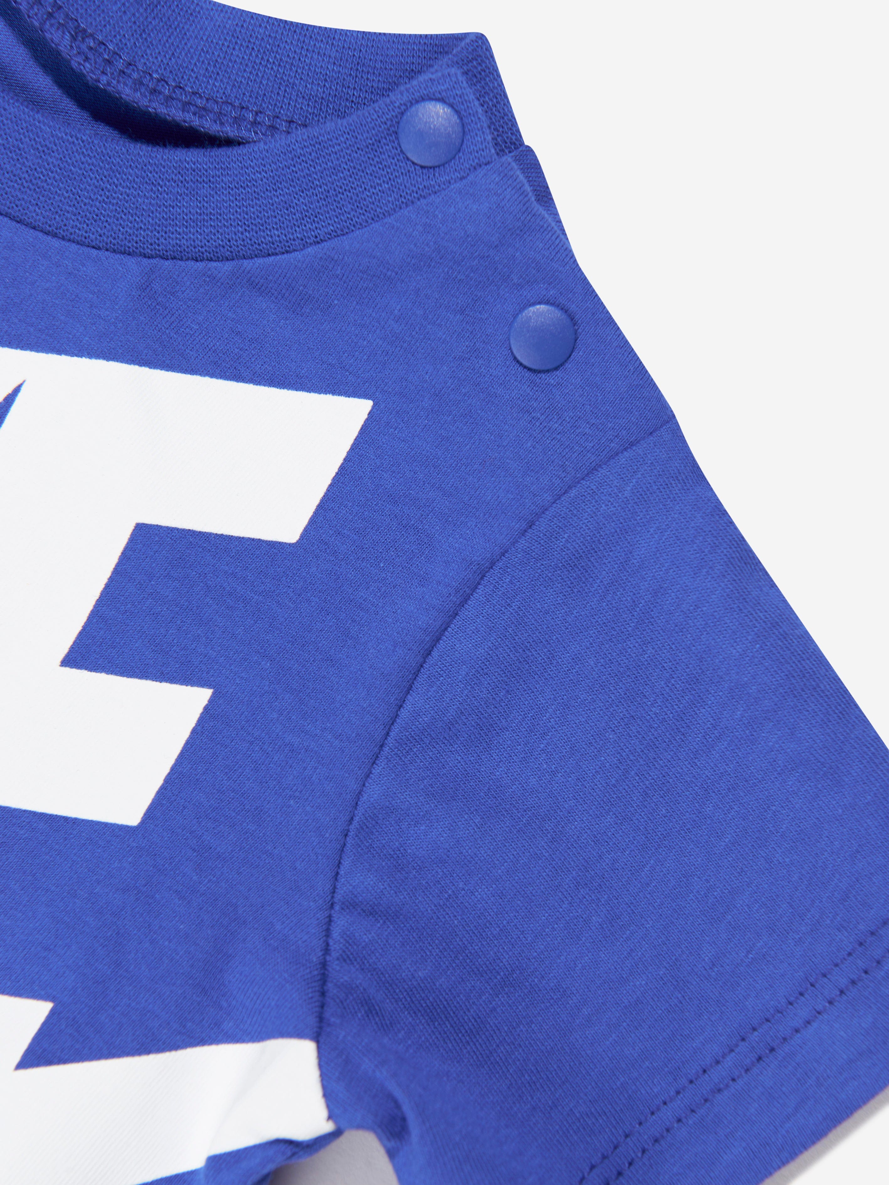 Nike Baby Boys Futura Romper in Blue Cheap Sale Big Discount
