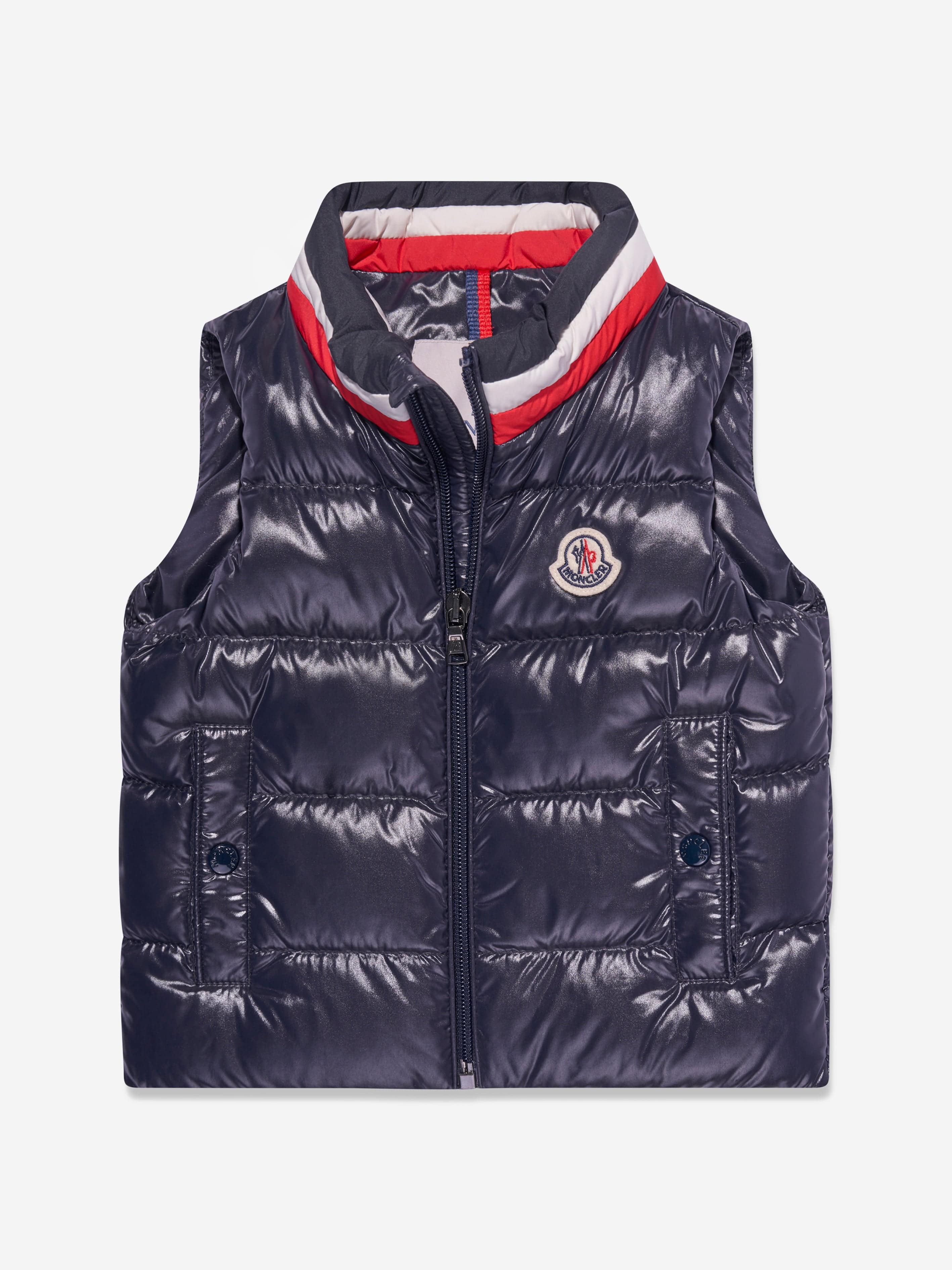 Moncler Enfant Baby Boys Down Padded Merab Gilet in Navy Get Authentic Sale Online