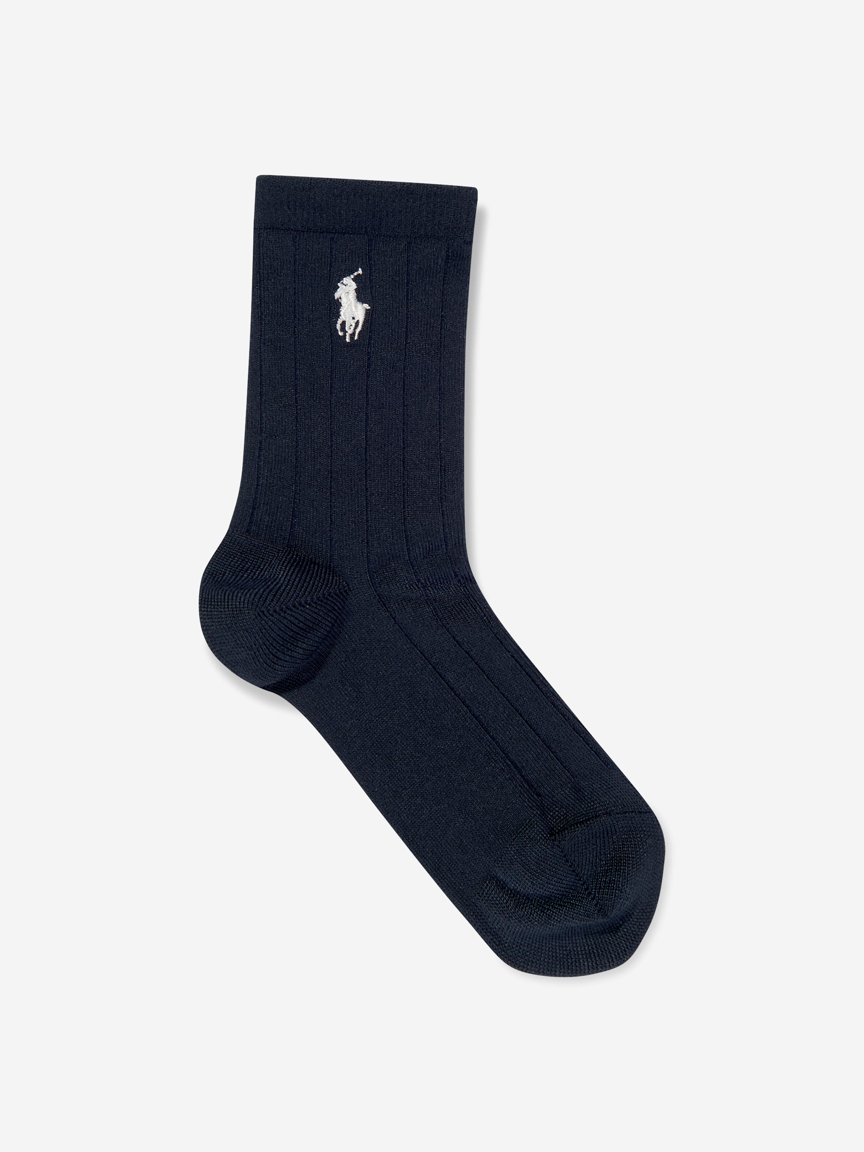 Ralph Lauren Girls Soft Rib 3 Pack Socks Set in Multicolour Clearance 2025