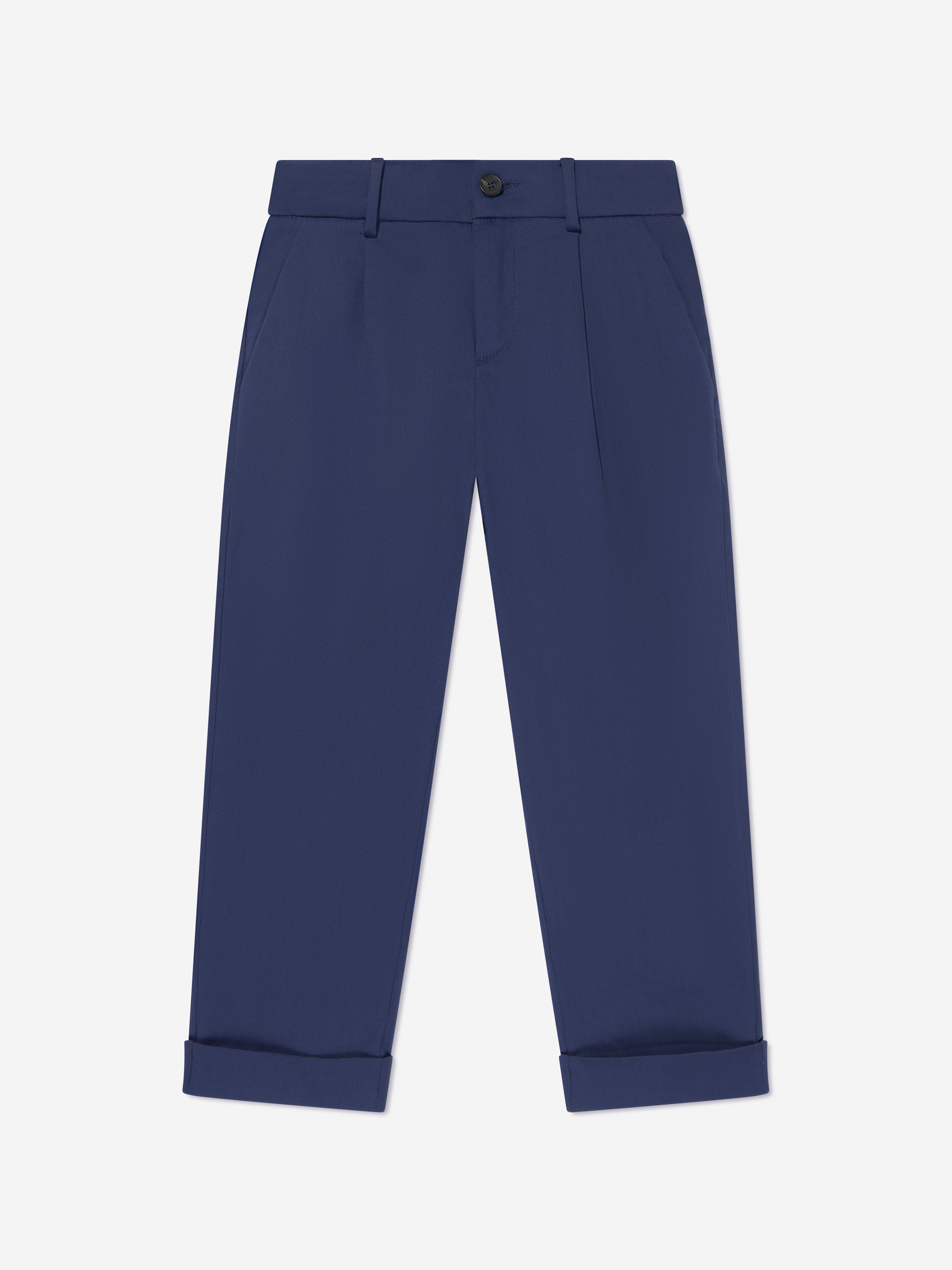 Fendi Boys Gabardine Stretch Trousers in Navy Eastbay Cheap Online