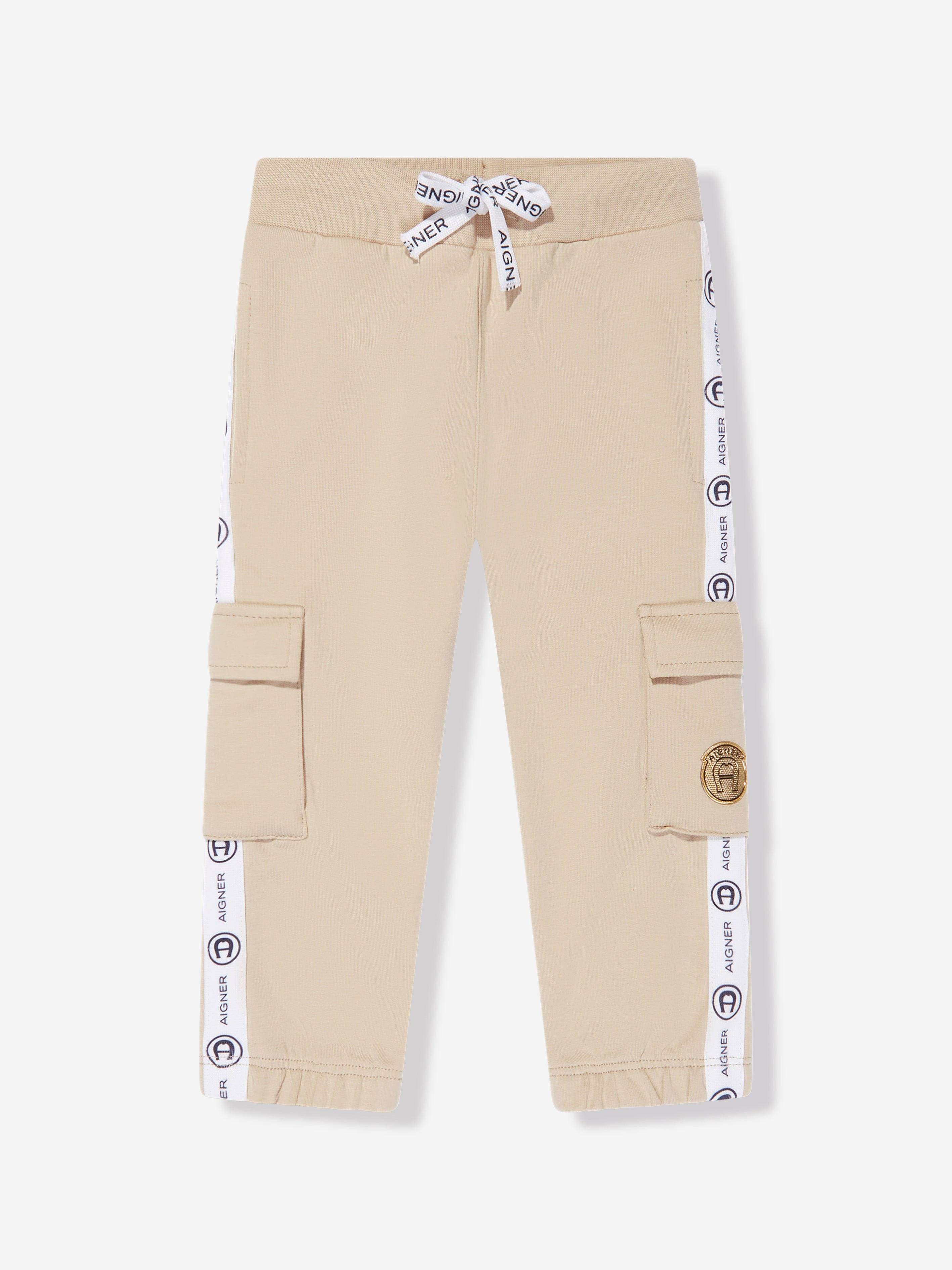 Aigner Baby Boys Cargo Joggers in Beige Buy