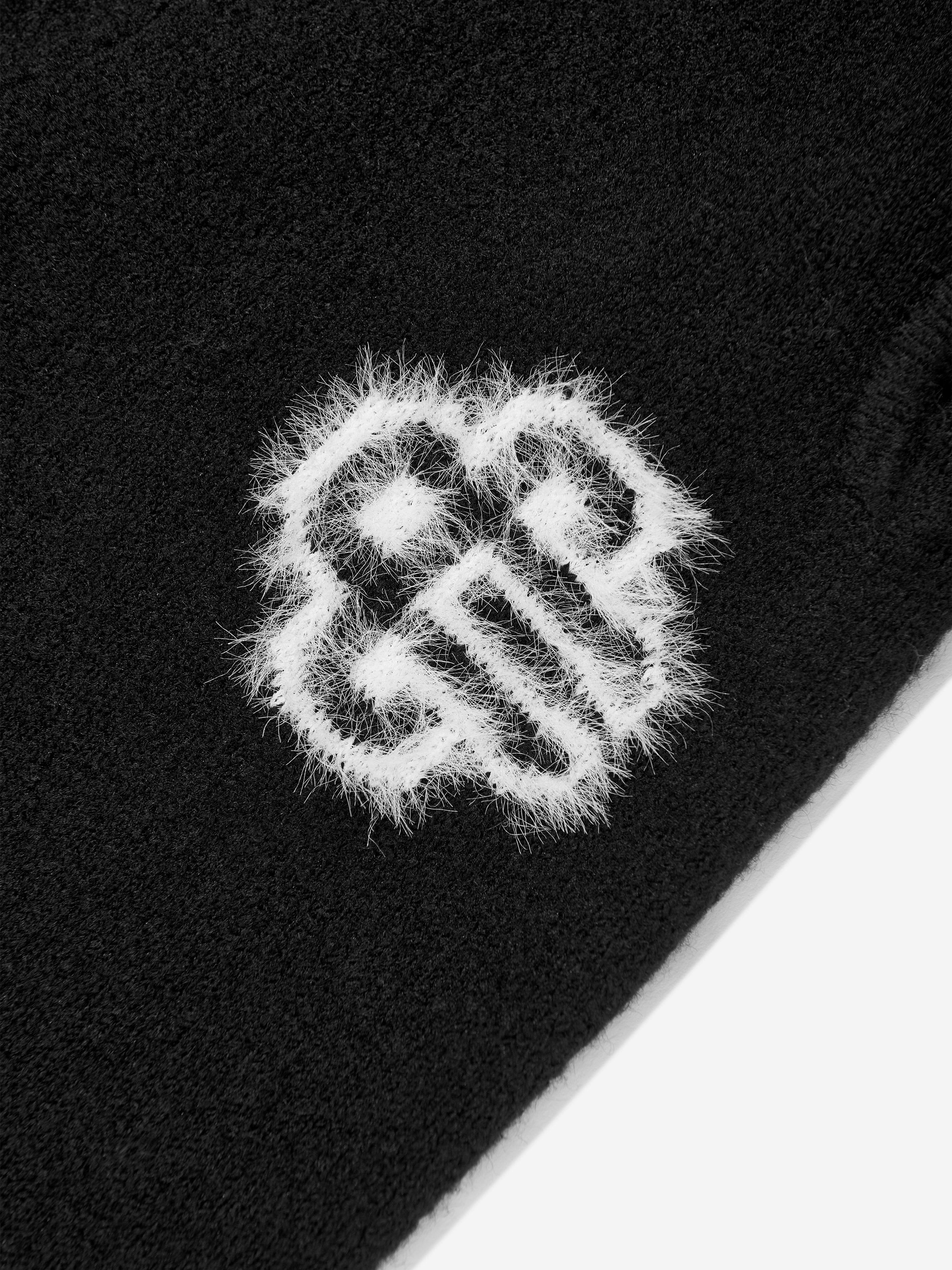 The Couture Club Kids Fluffy Knit Emblem Joggers in Black Best Deals