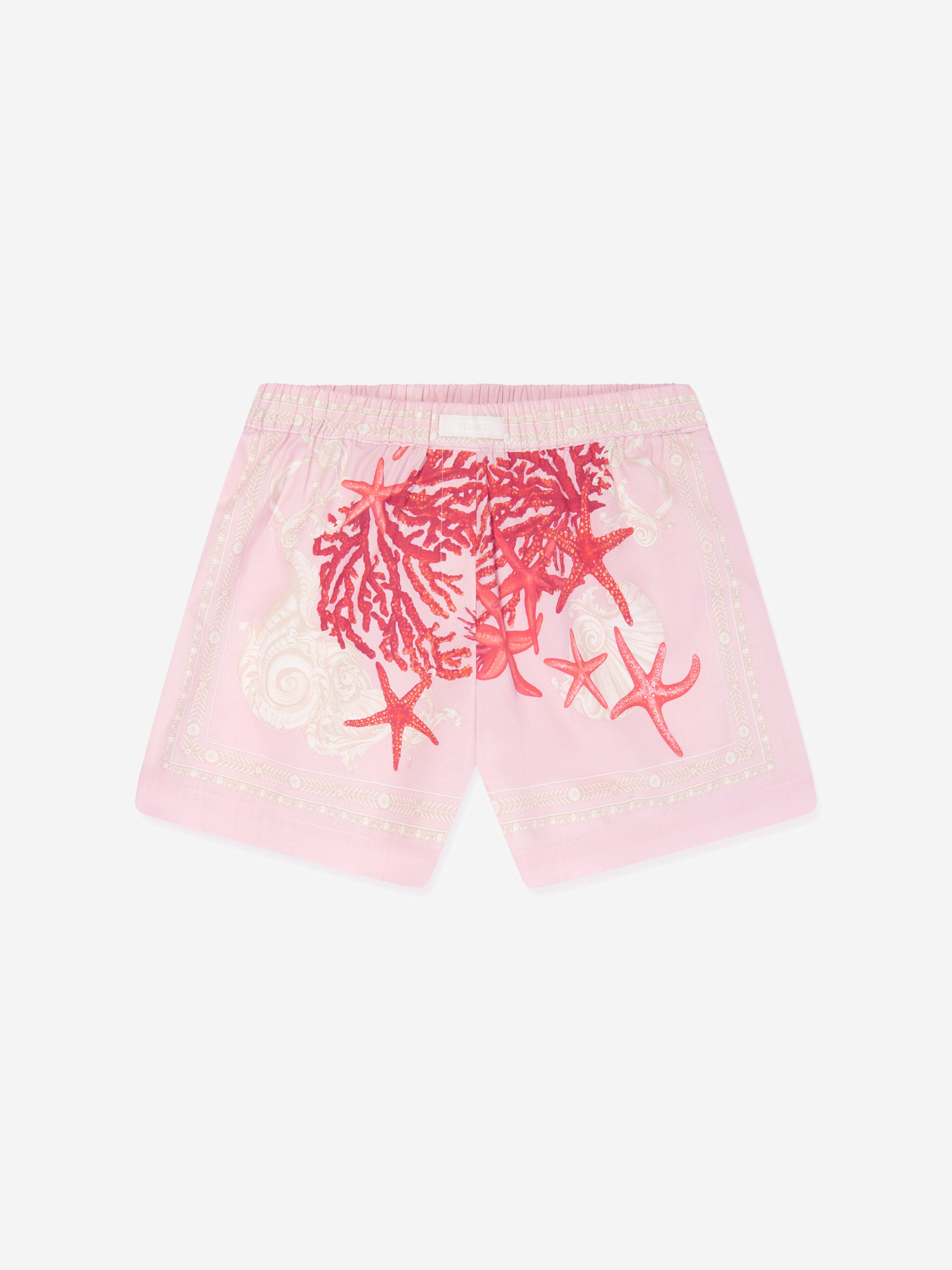 Versace Girls Barocco De La Mer Shorts in Pink Free Shipping Pices