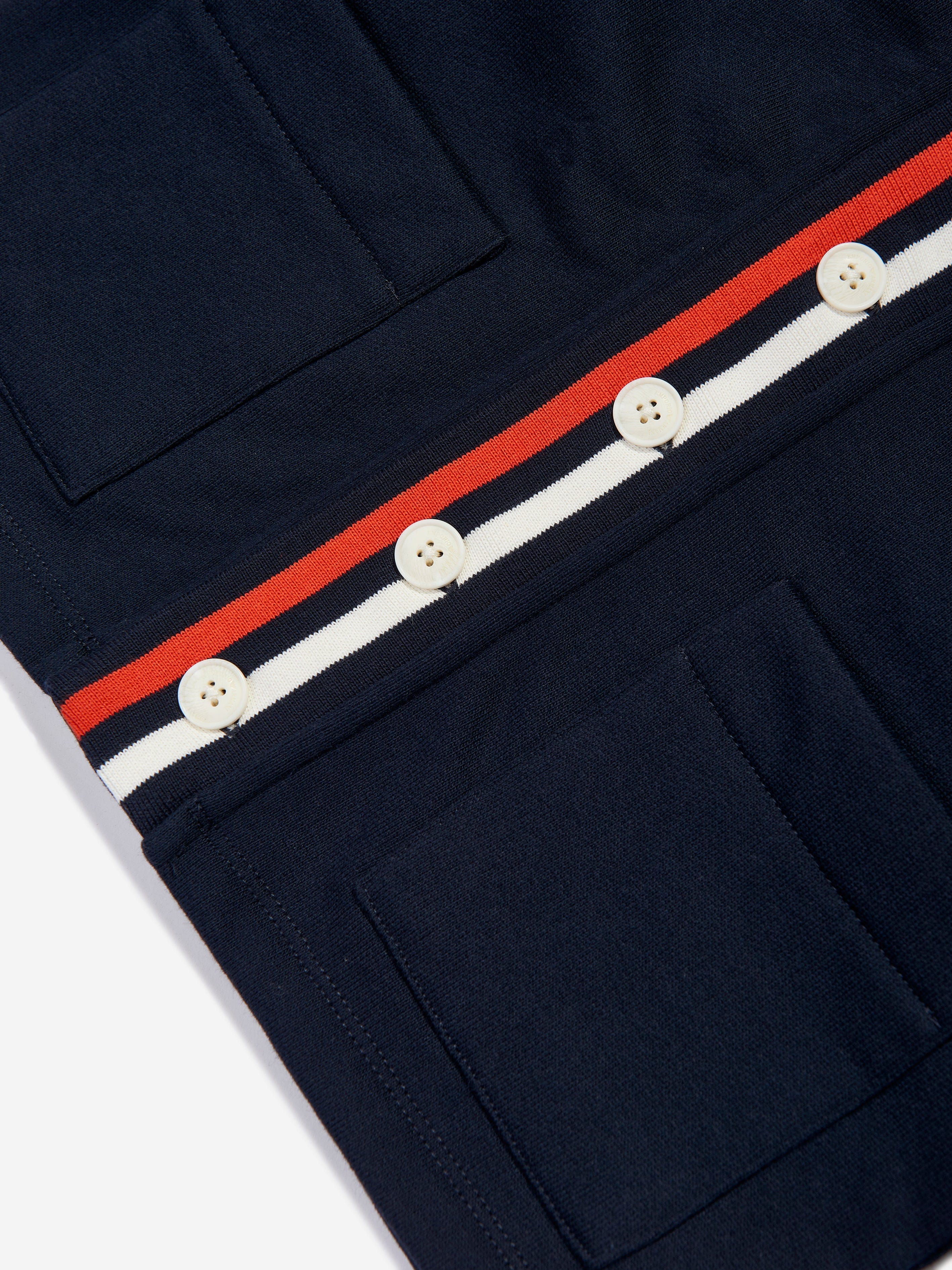 Emporio Armani Boys Logo Cardigan in Navy Official