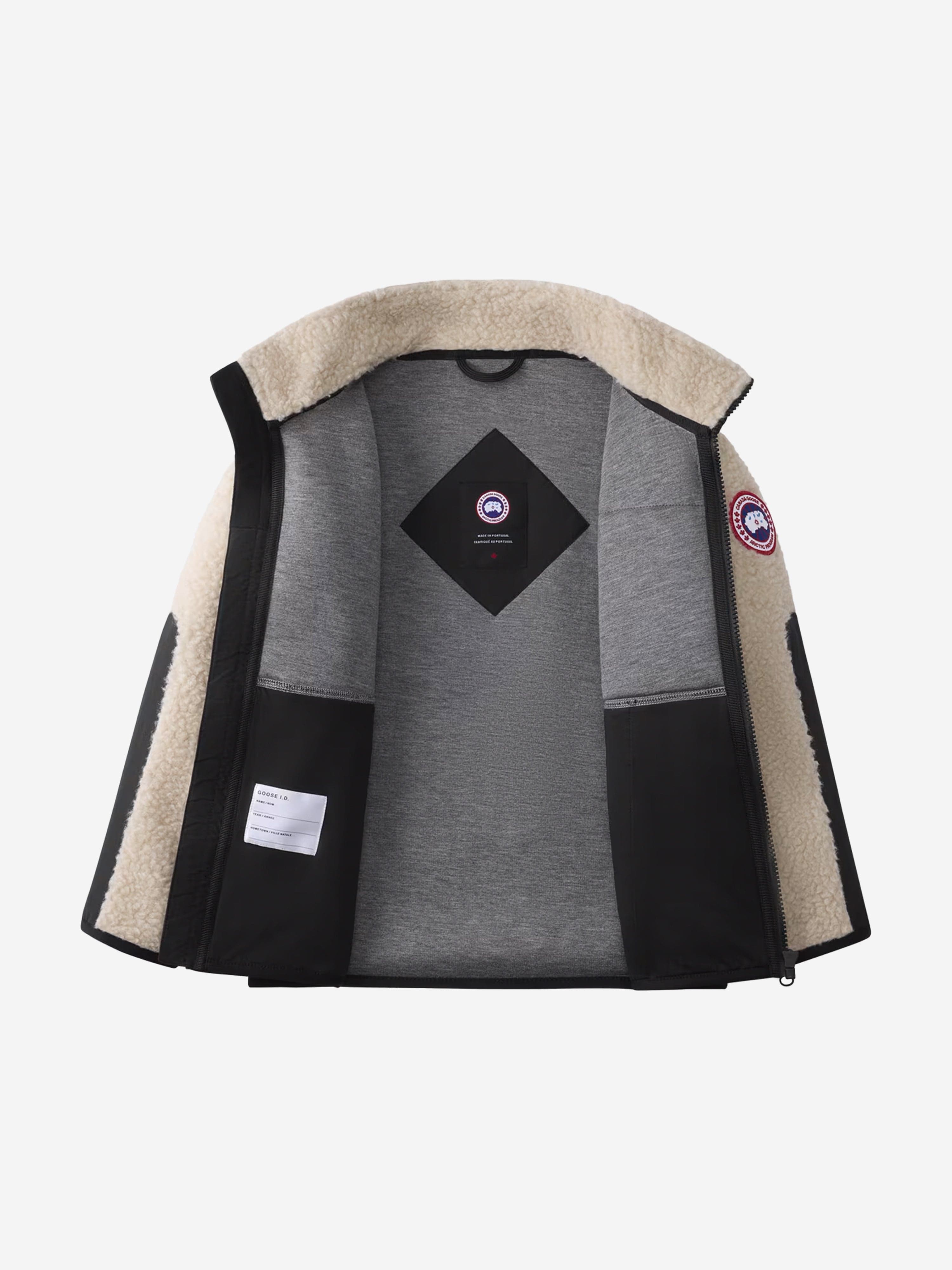 Canada Goose Kids Simcoe Fleece Jacket in Beige Order Cheap Pice