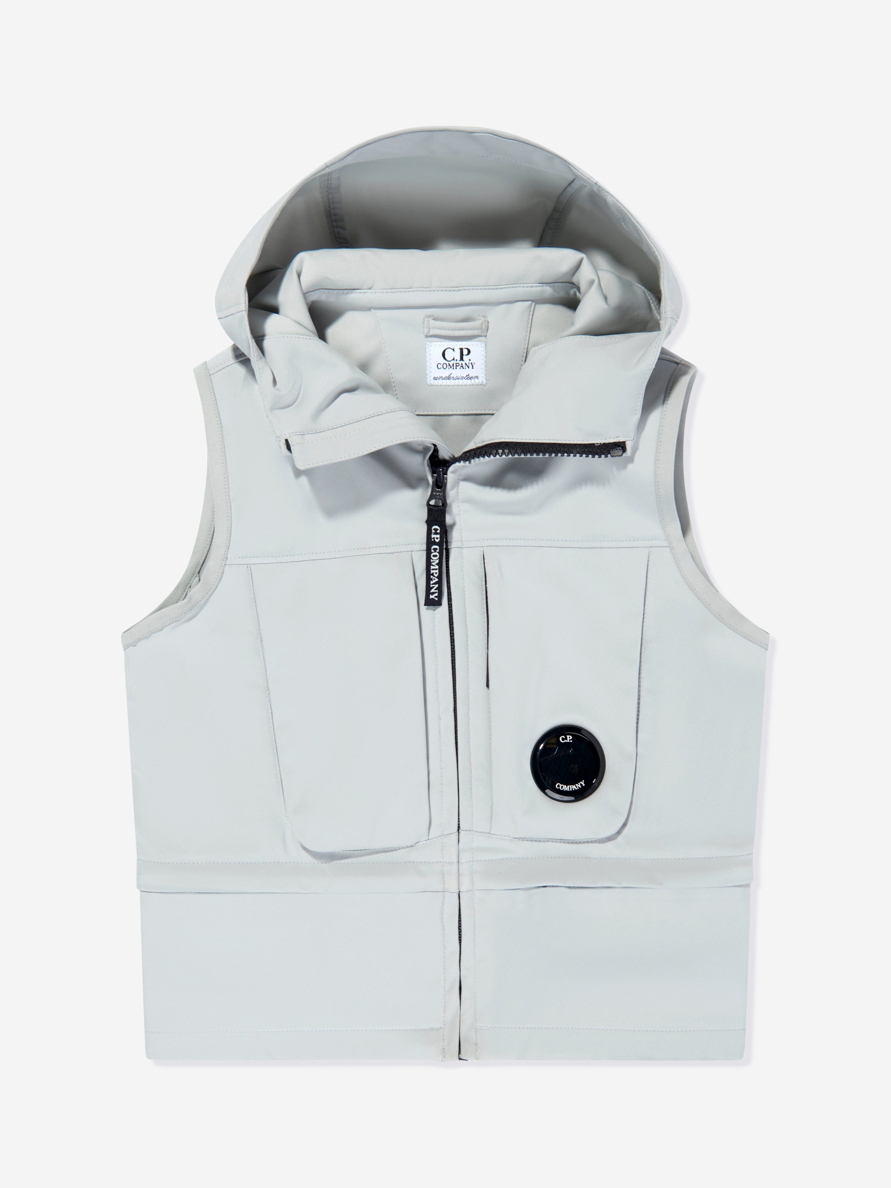 Boys Hooded Gilet in Grey Outlet Release Dates