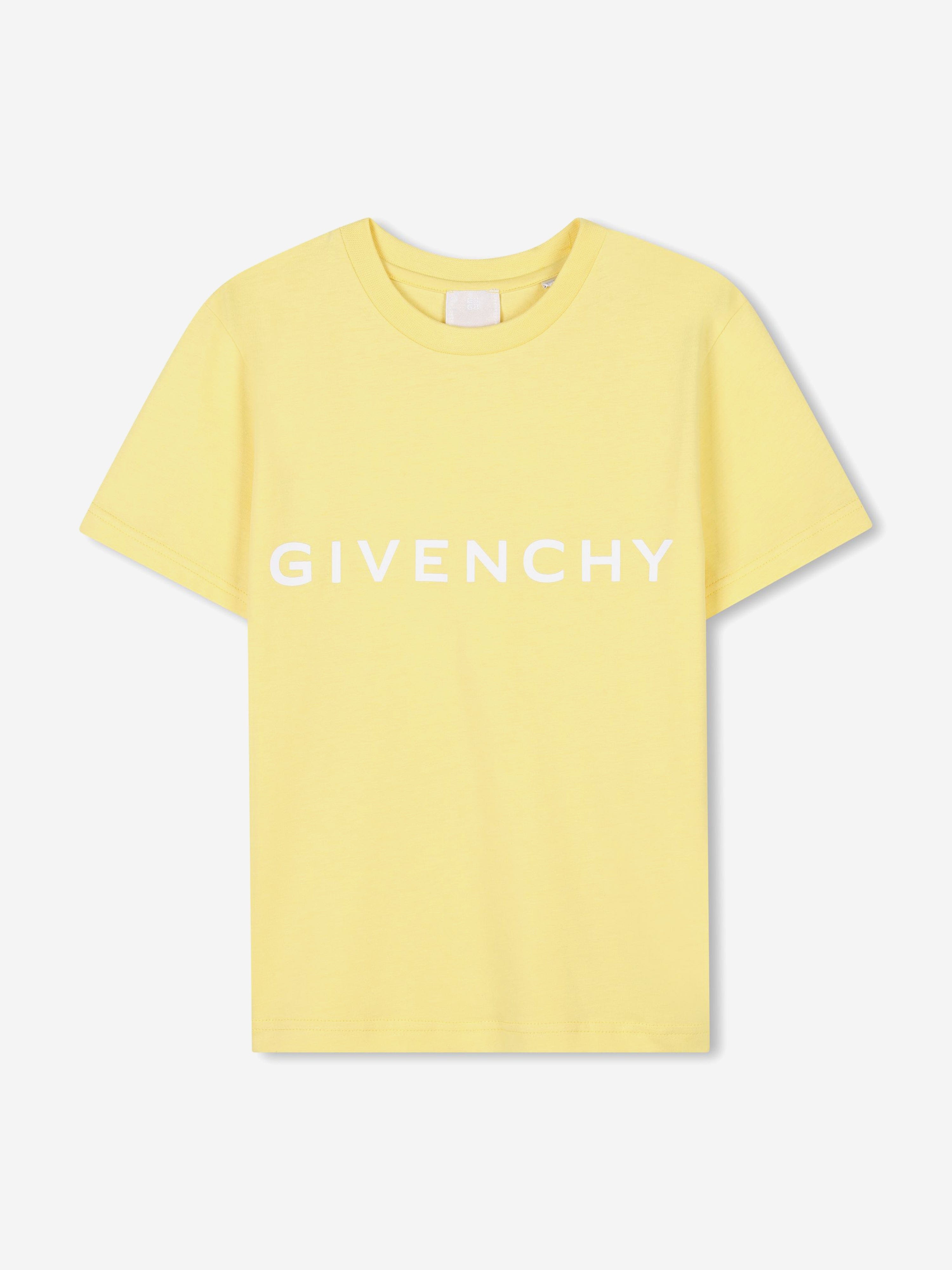 Kids Logo Print T-Shirt in Yellow Cheap Sale Exclusive