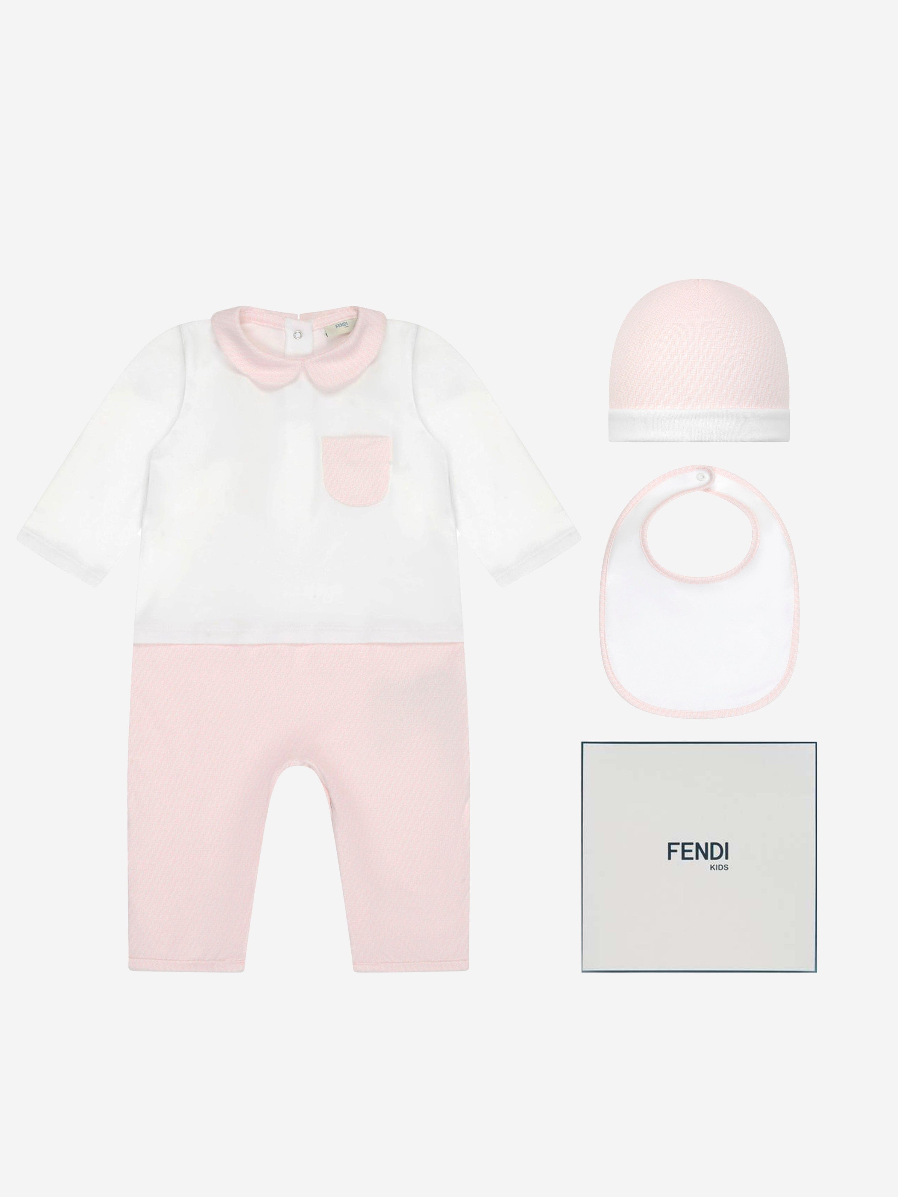 Fendi Fendi Baby Cotton Gift Set Discount Shop For