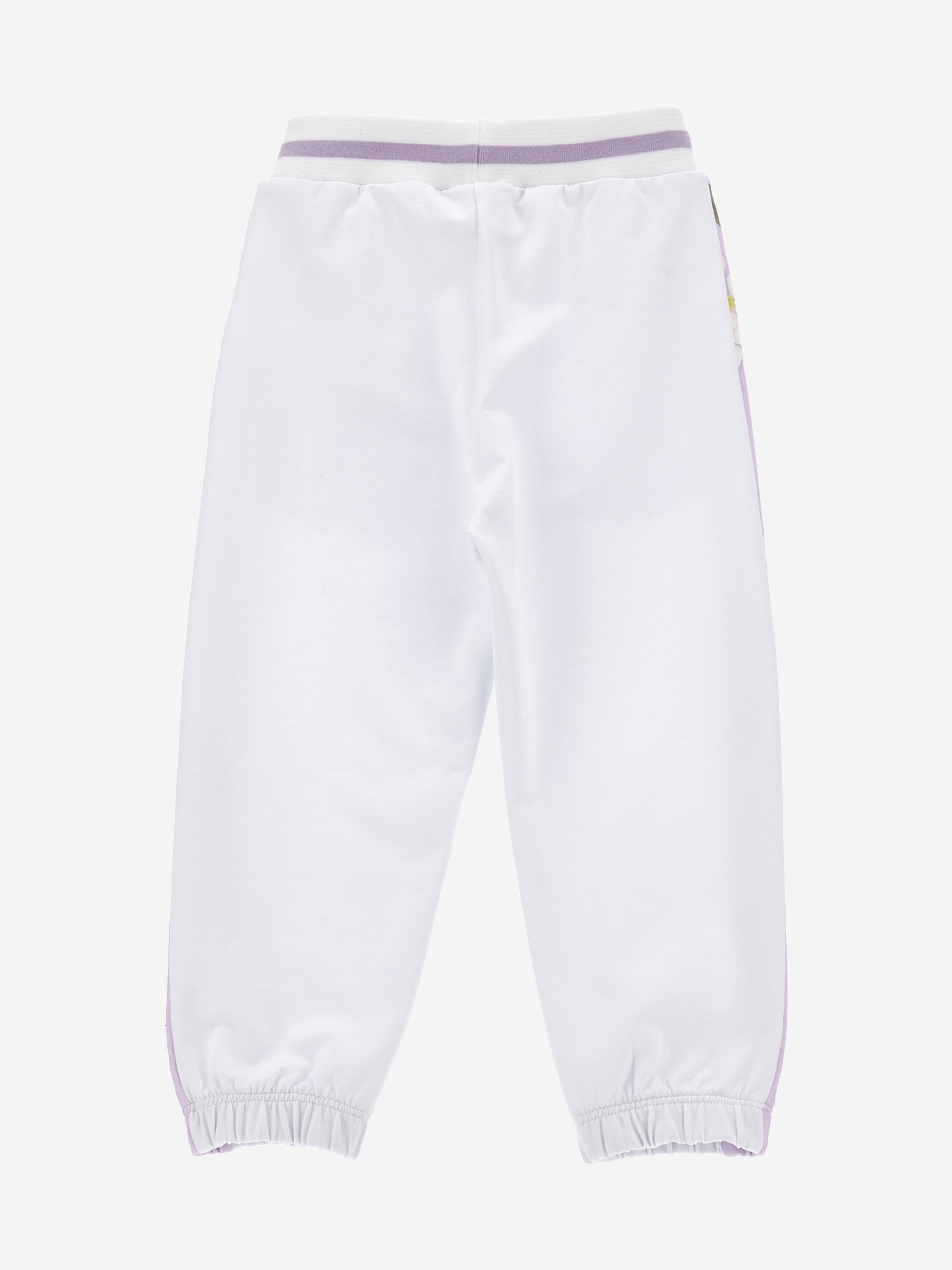 Monnalisa Girks Romantic Flowers Joggers in White Outlet For You