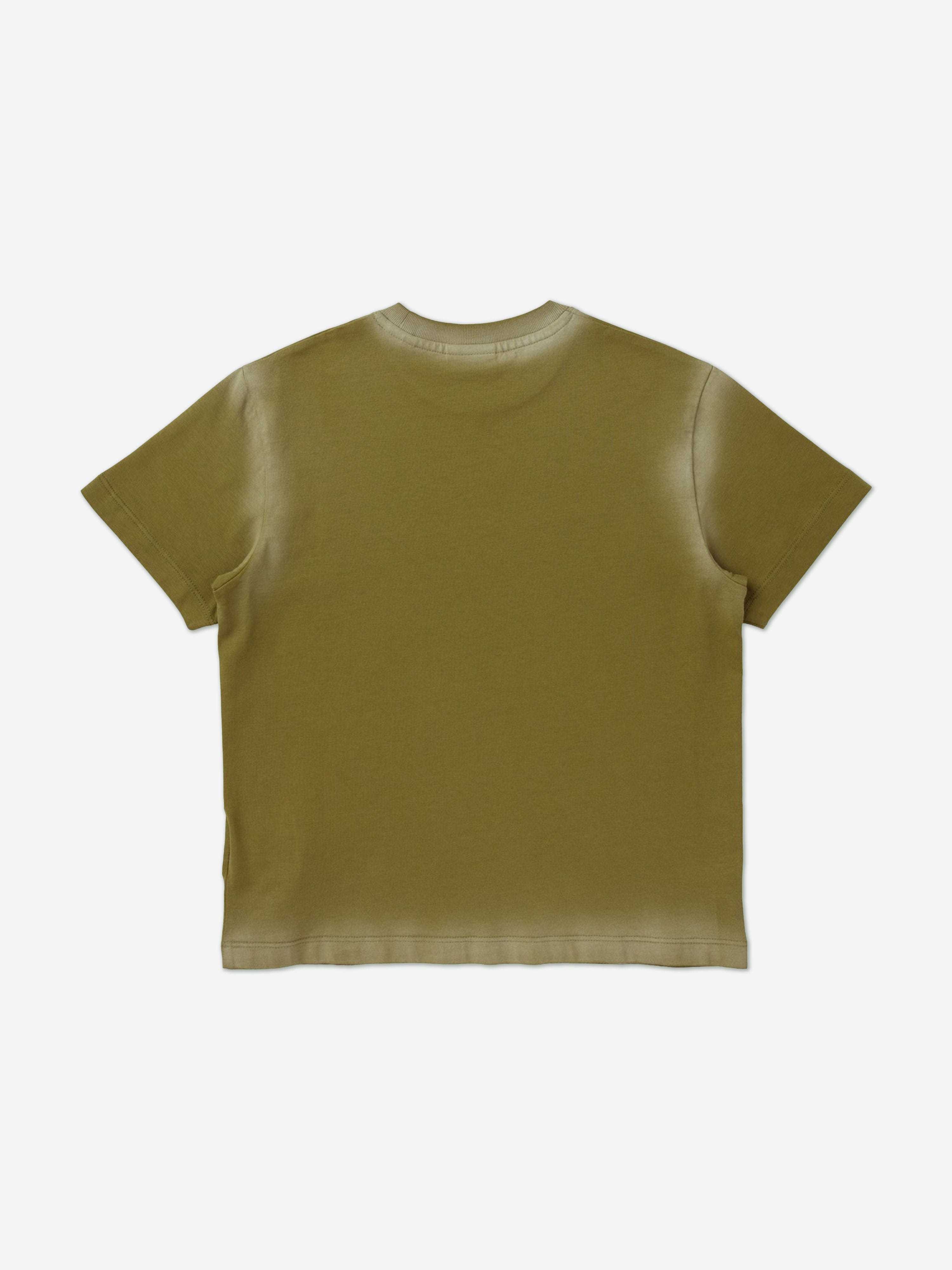 Off-White Boys Off Stamp T-Shirt in Green Nicekicks Cheap Pice