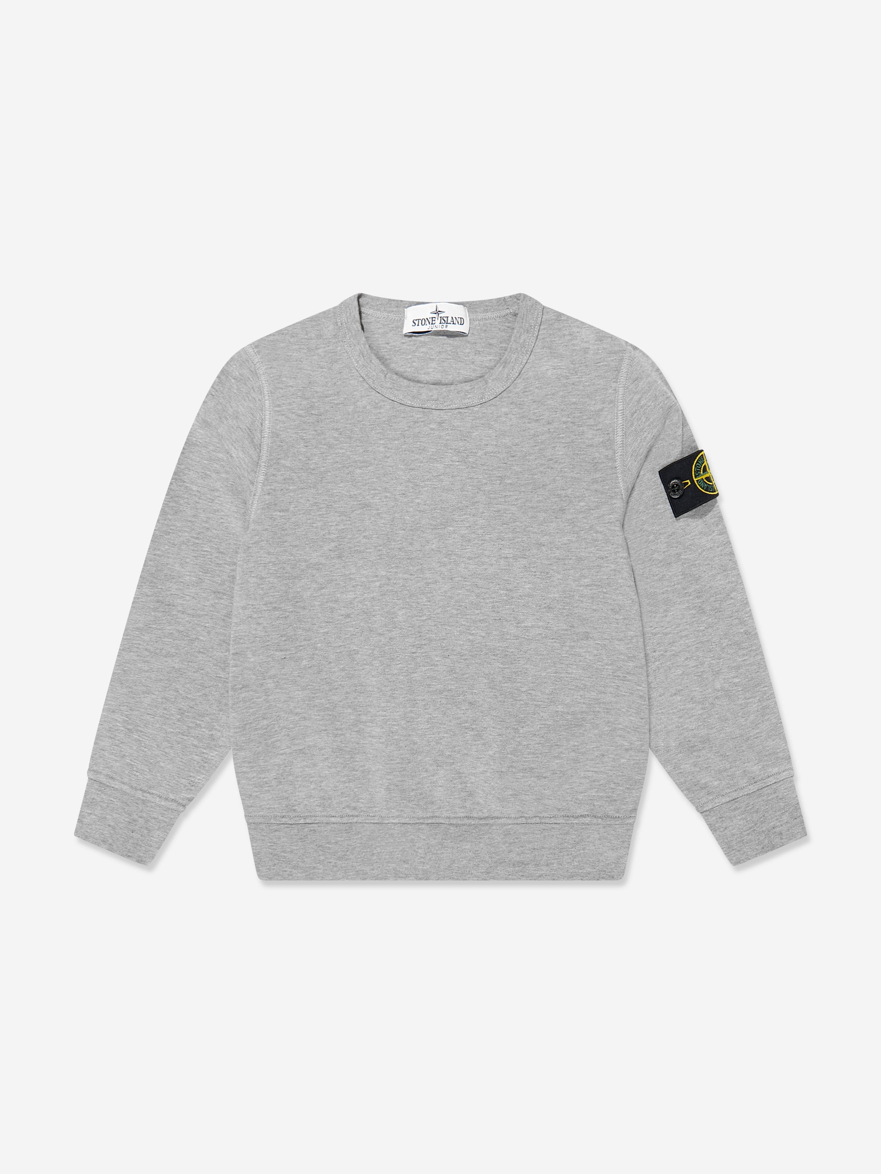 Boys Logo Sweatshirt in Grey Buy Sale Online