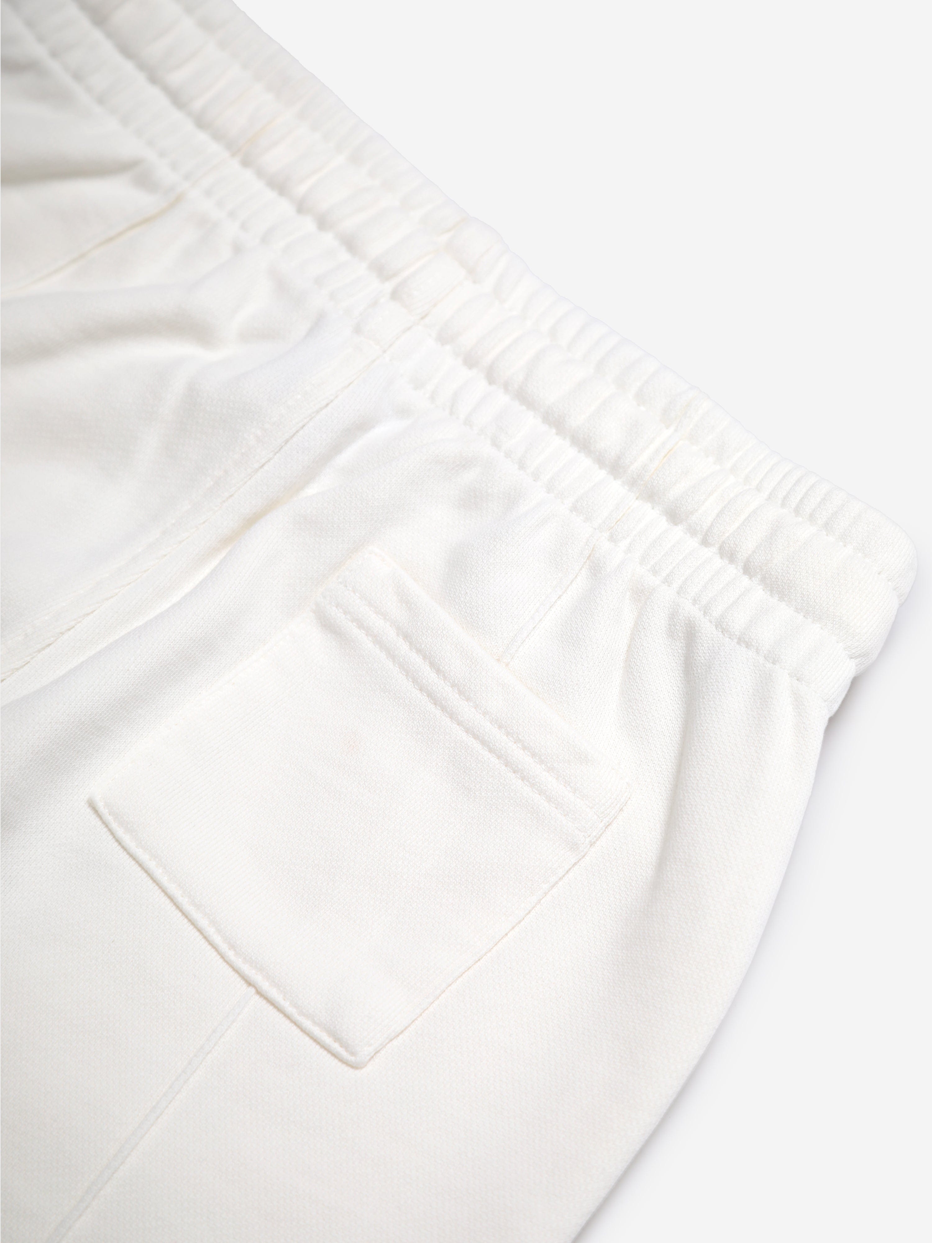 Casablanca Kids Greco Wave Joggers in White Official Sale Online
