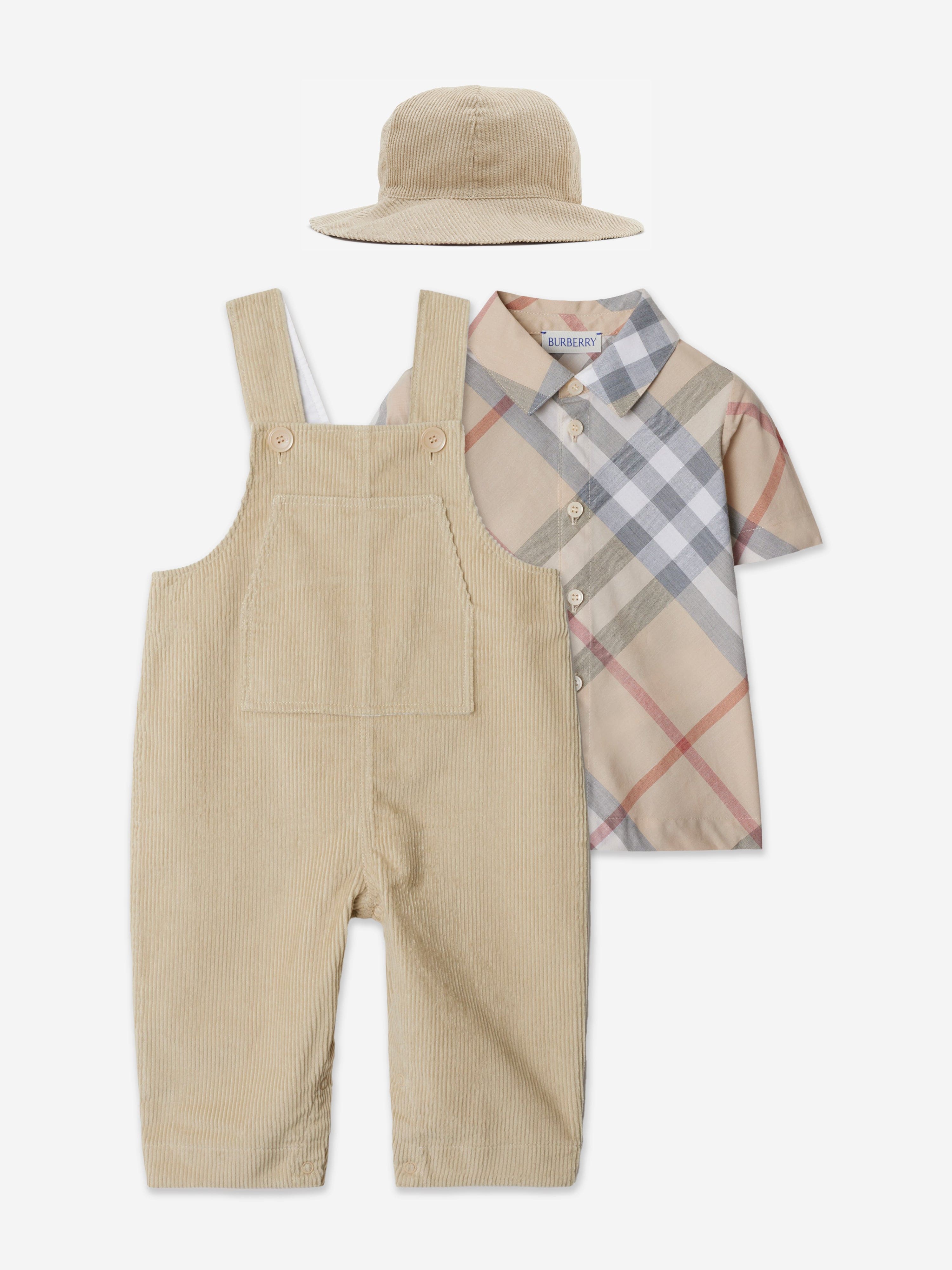 Burberry Baby Boys Darwin Gift Set in Beige Buy Cheap Reliable