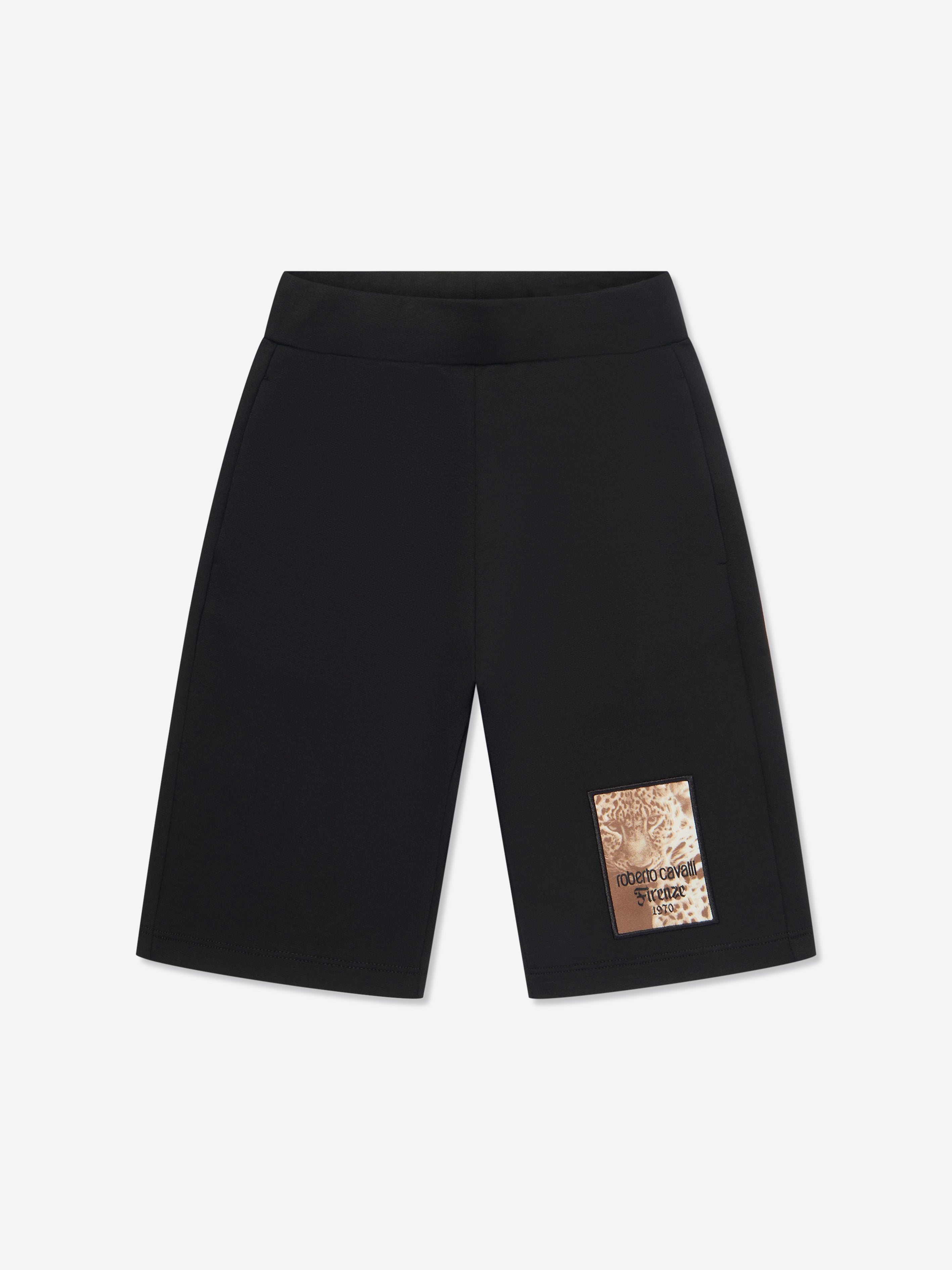 Roberto Cavalli Boys Bermuda Shorts in Black With Mastercard Cheap Pice
