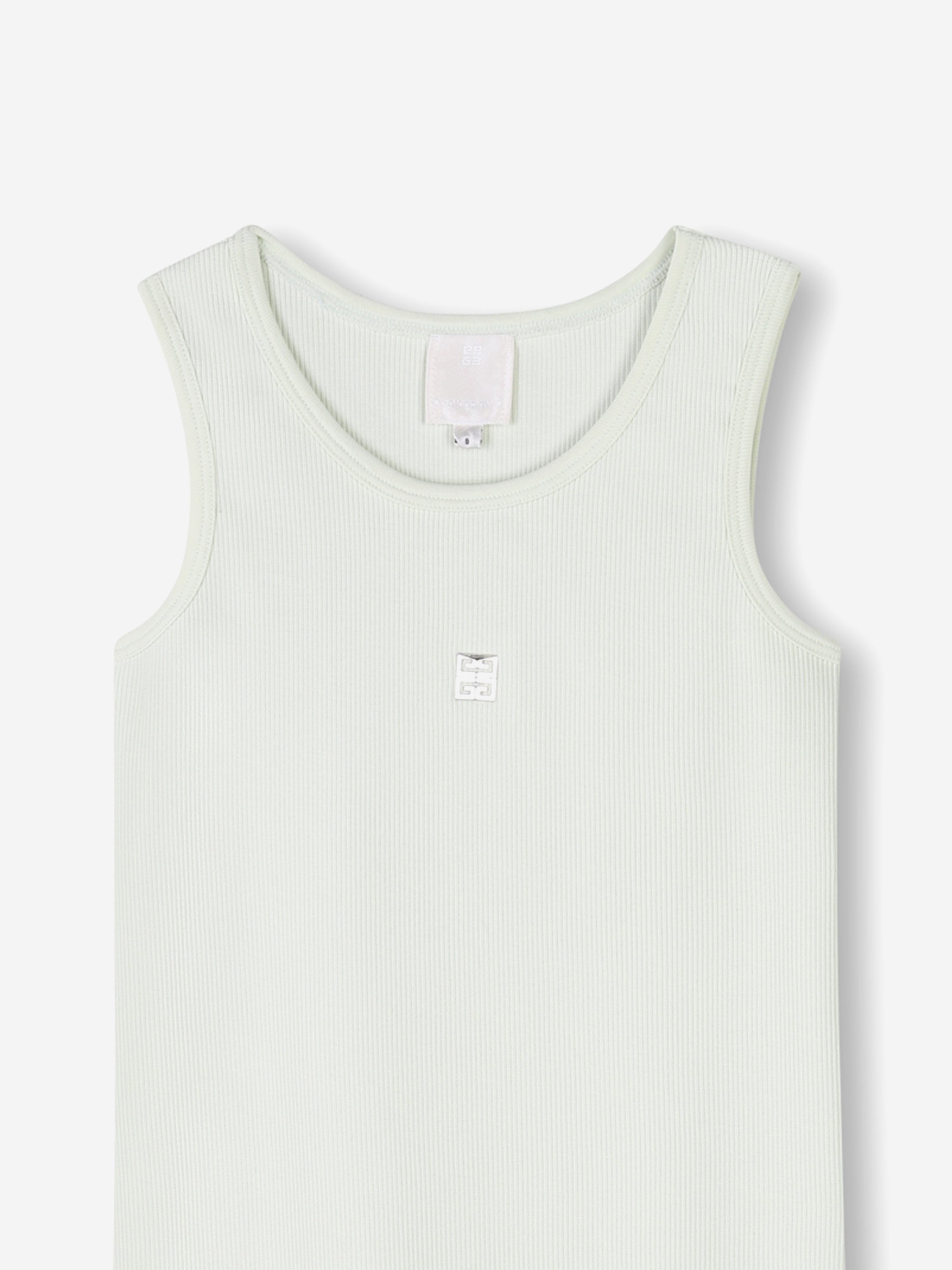 Girls Ribbed Logo Tank Dress in Green Sale Recommend