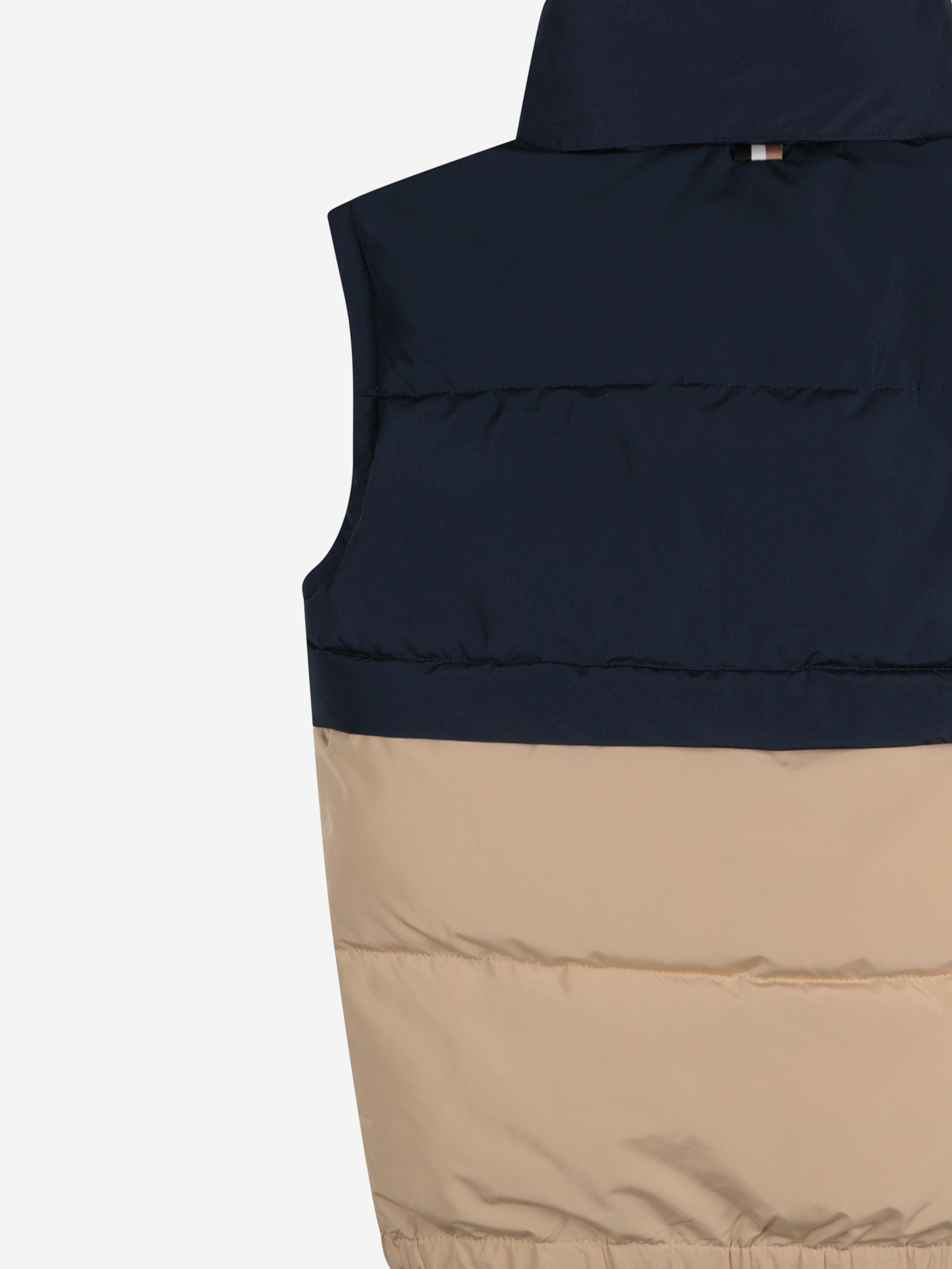 BOSS Boys Down Colourblock Gilet in Navy Cheap Sale 2025 New