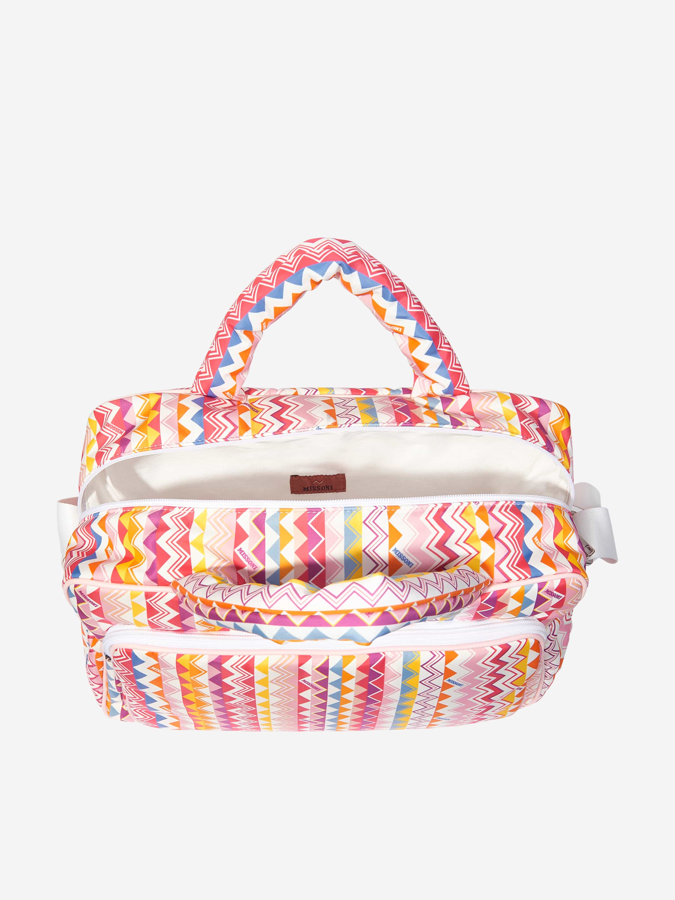 Baby Zigzag Changing Bag in Pink (35cm) Outlet Low Pice