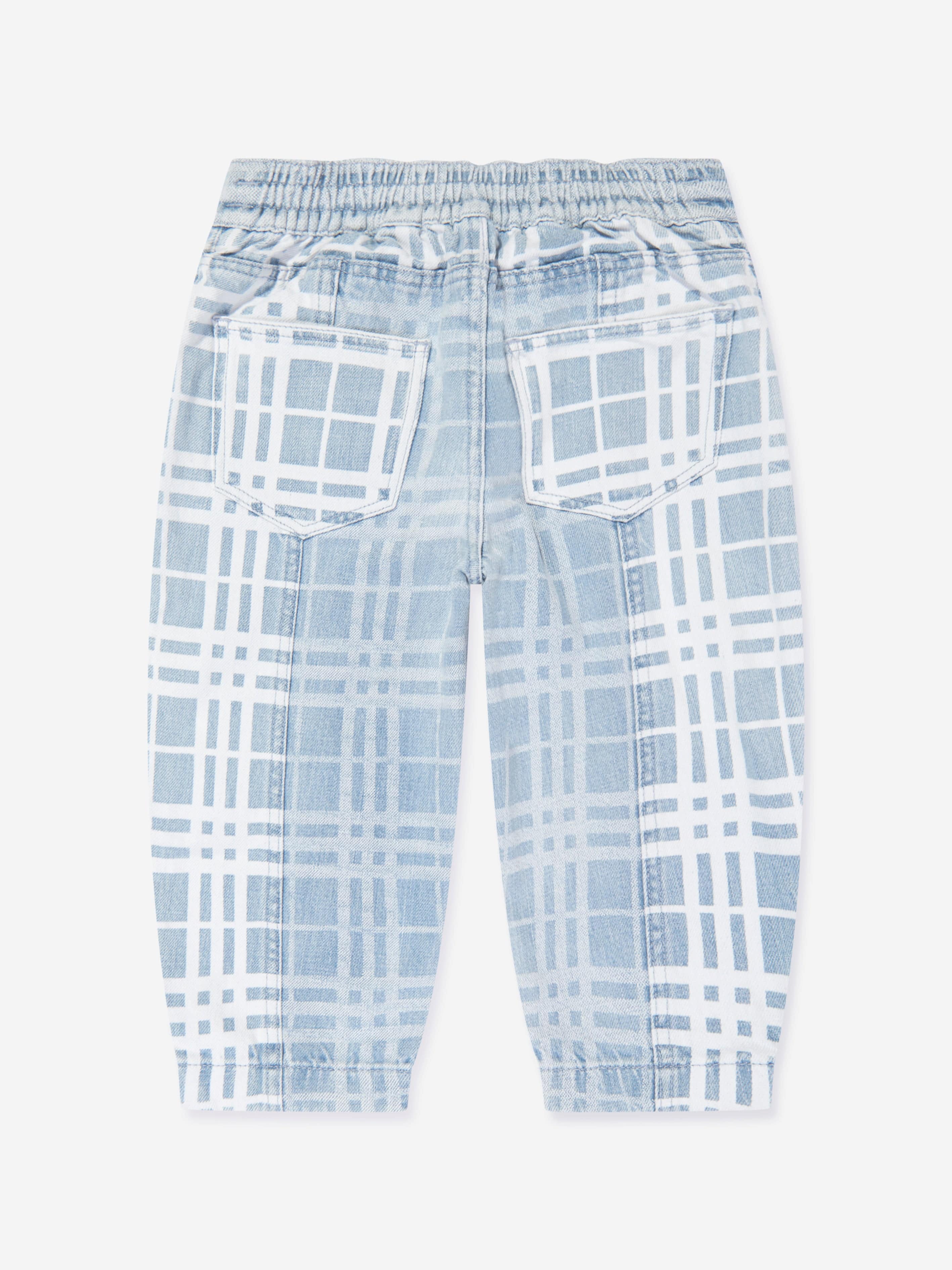 Burberry Girls Check Jasmine Trousers in Blue Buy Cheap Affordable
