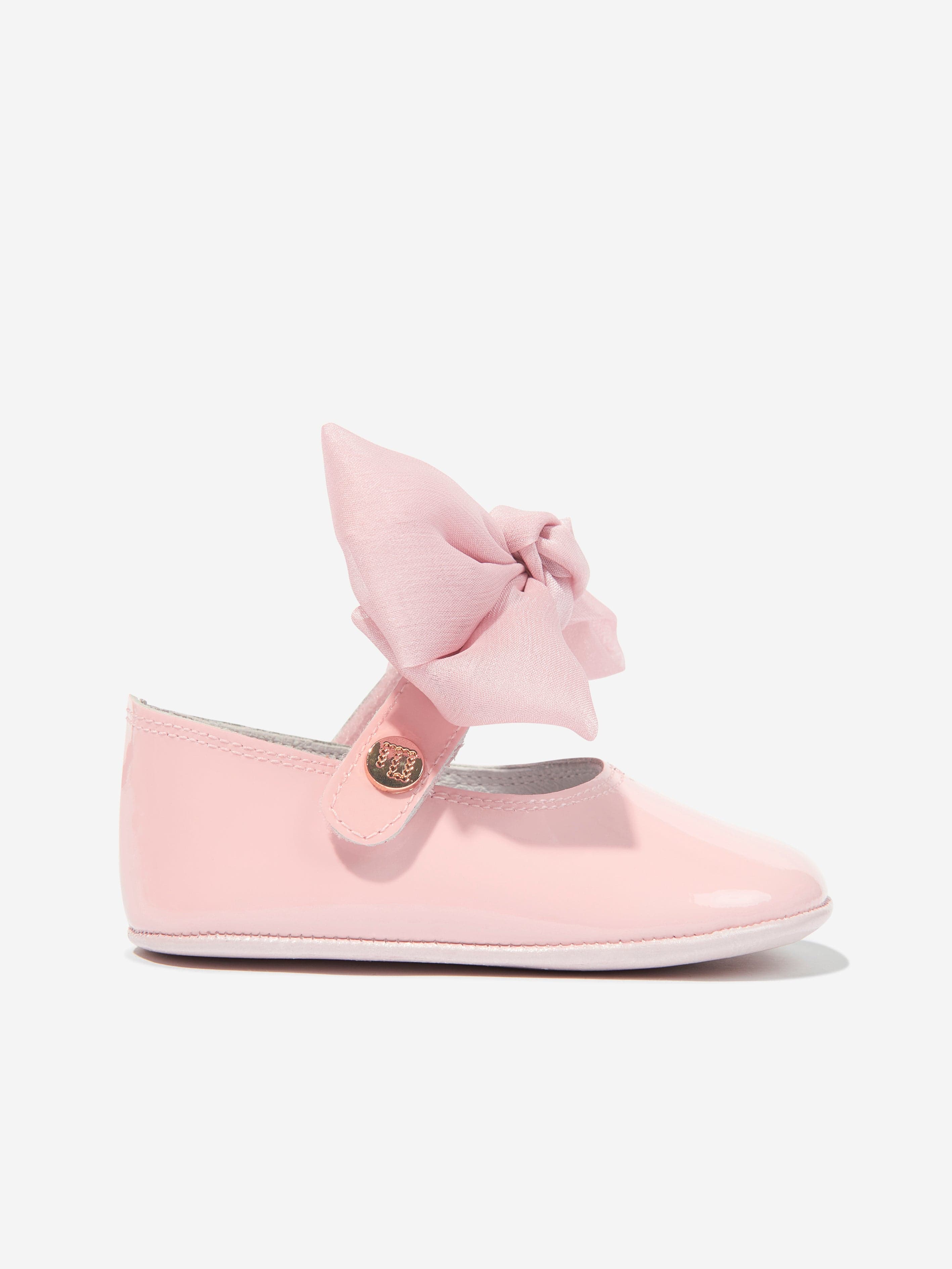 Andanines Baby Girls Leather Bow Shoes in Pink Sale Release Dates