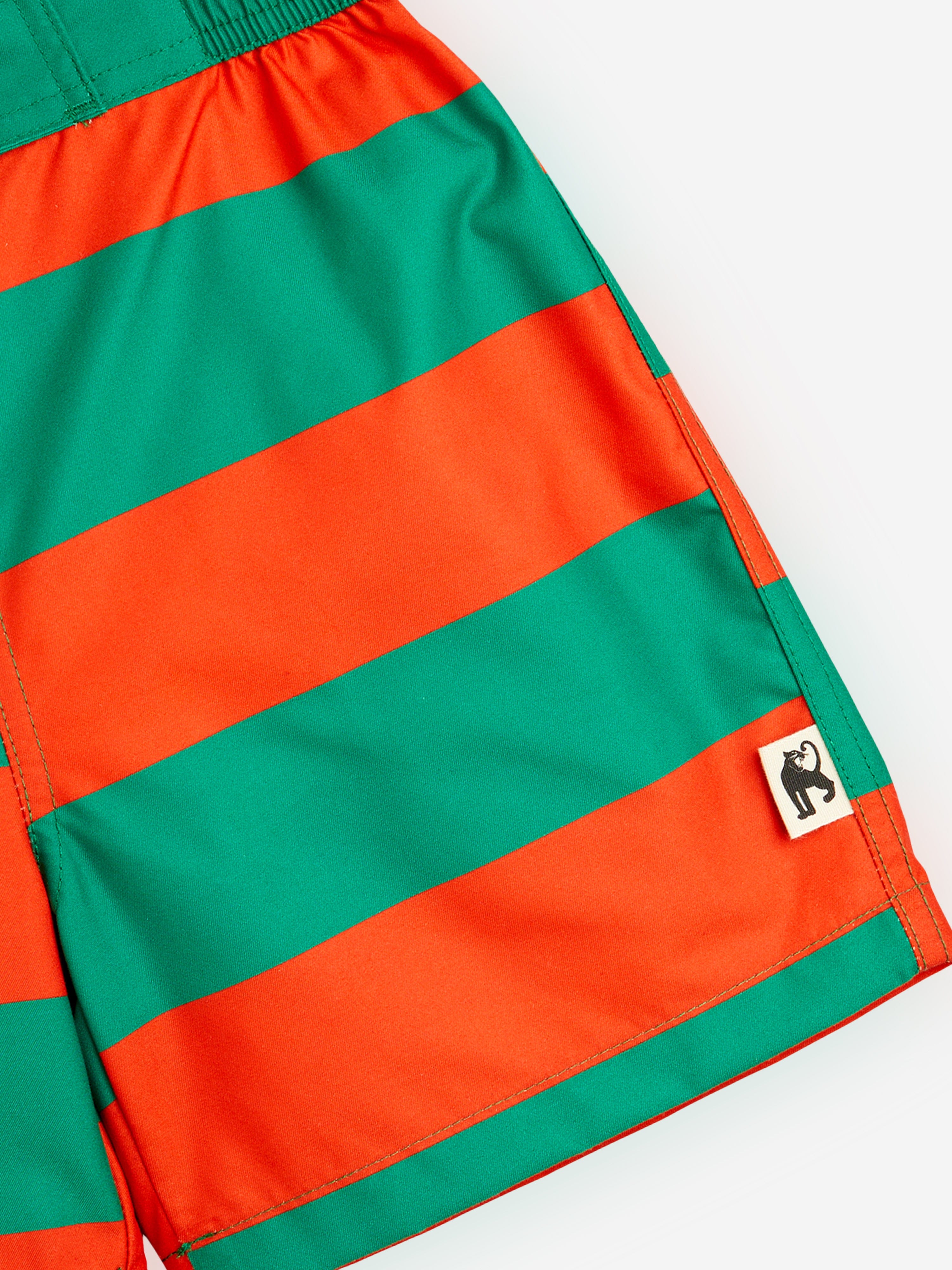 Mini Rodini Boys Striped Swim Shorts in Multicolour Clearance Pirce Sale