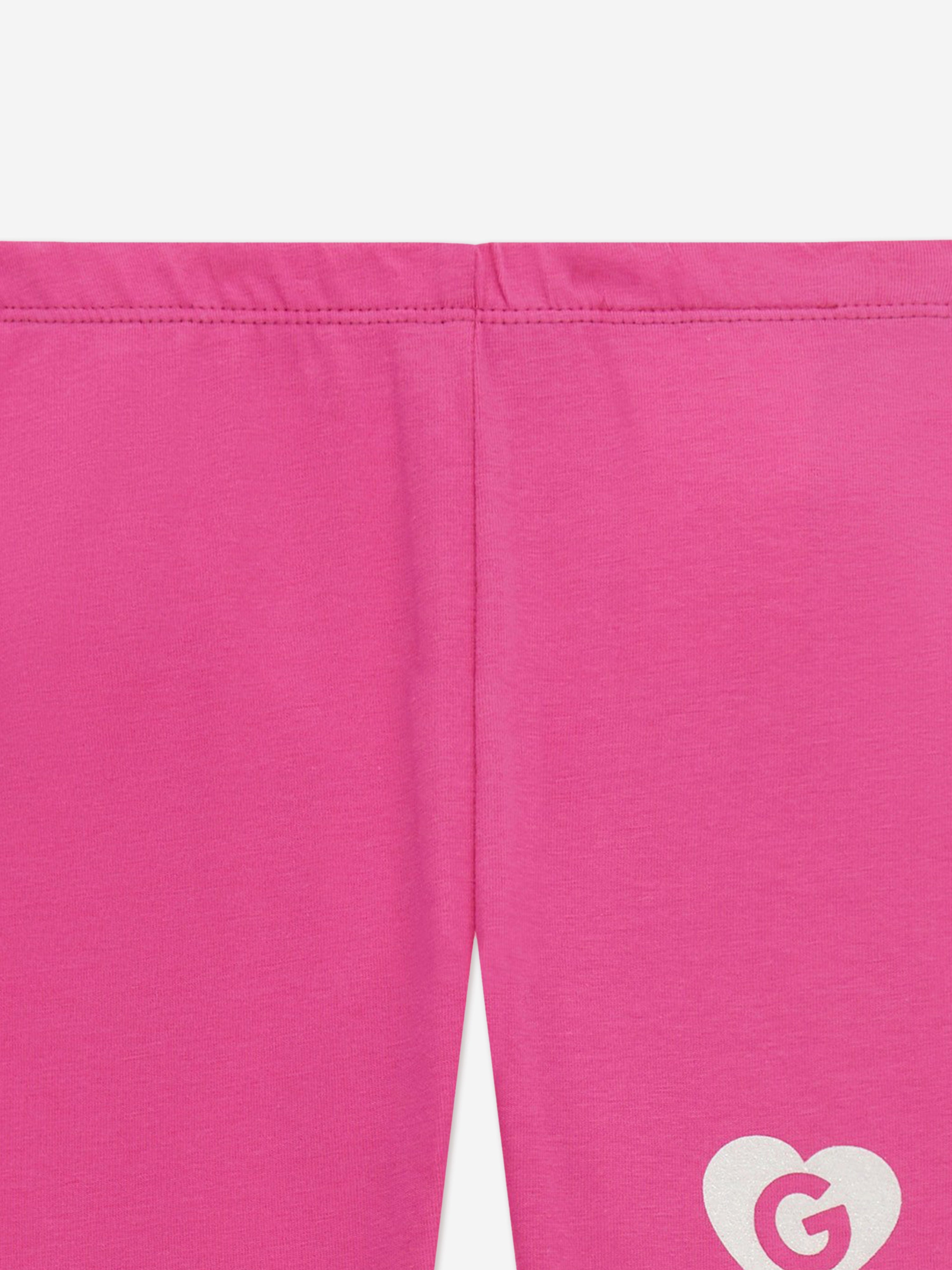 Girls Logo Leggings in Pink Free Shipping Manchester