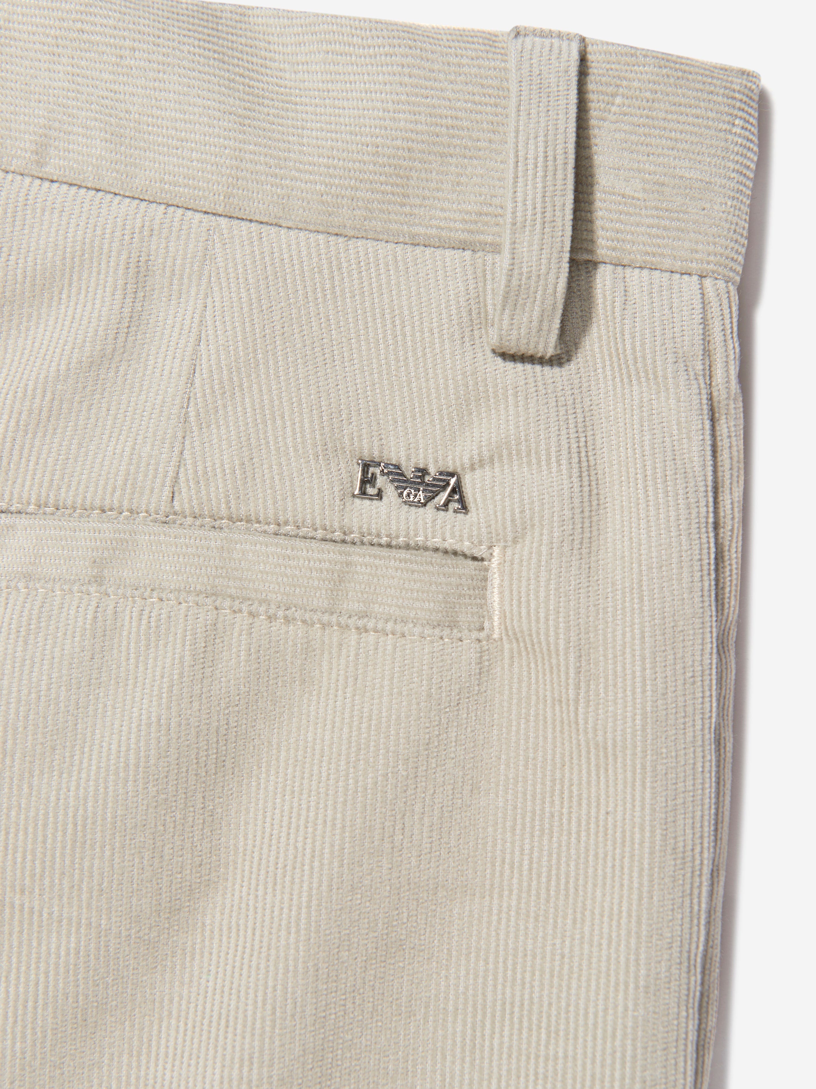Emporio Armani Boys Corduroy Branded Trousers Ebay Cheap Pice