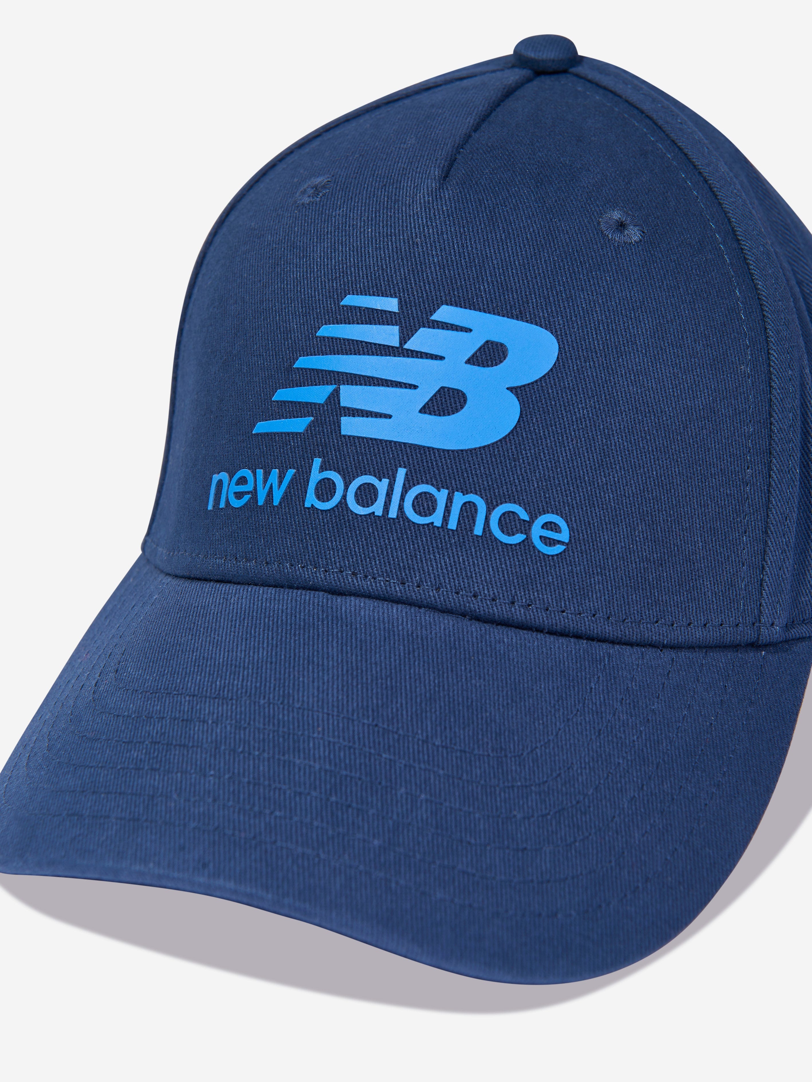 New Balance Boys Stacked Logo Cap in Navy Buy Cheap Low Shipping