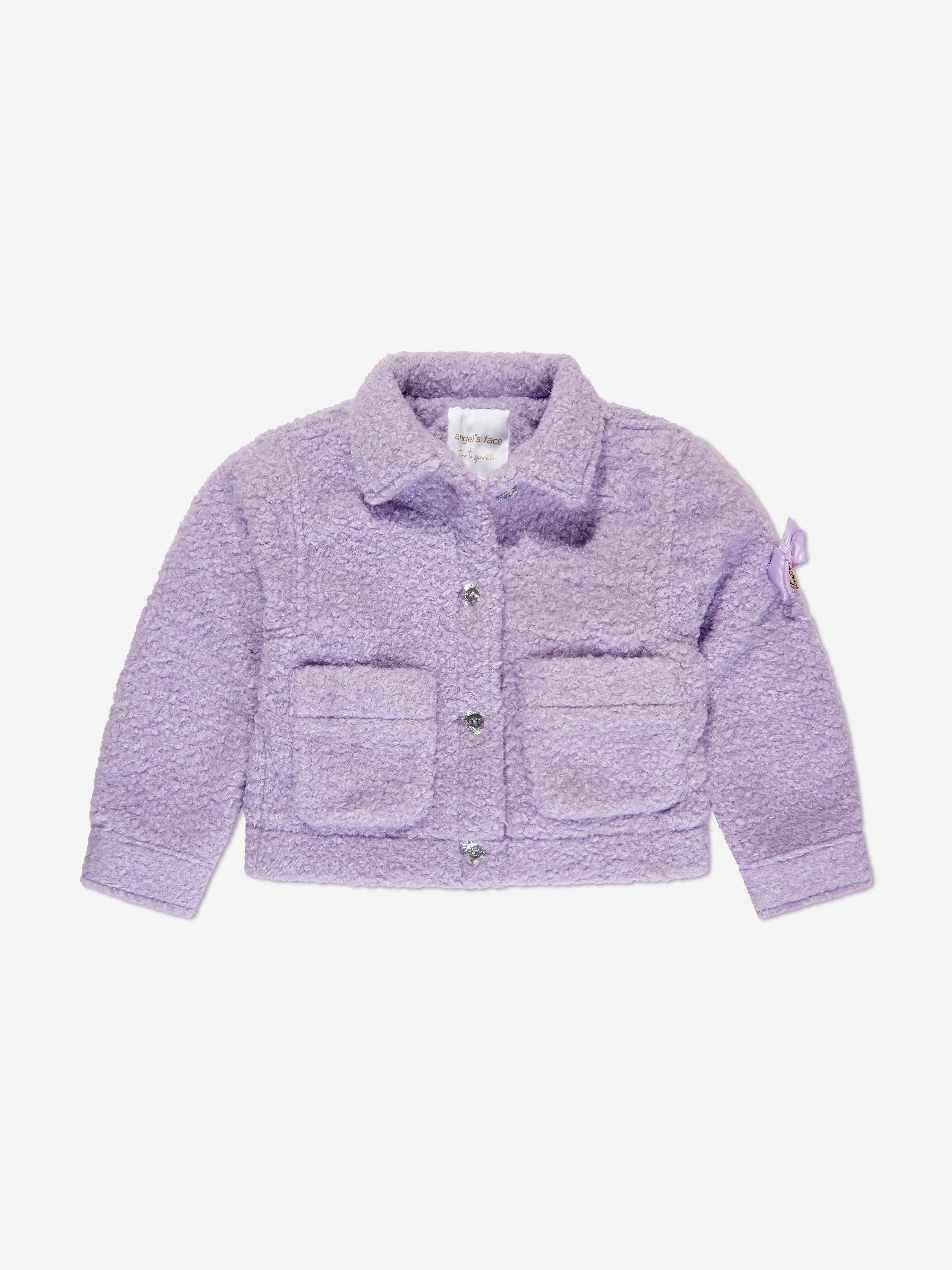 Angels Face Girls Whistler Fleece Jacket in Purple Cheap Sale Discounts