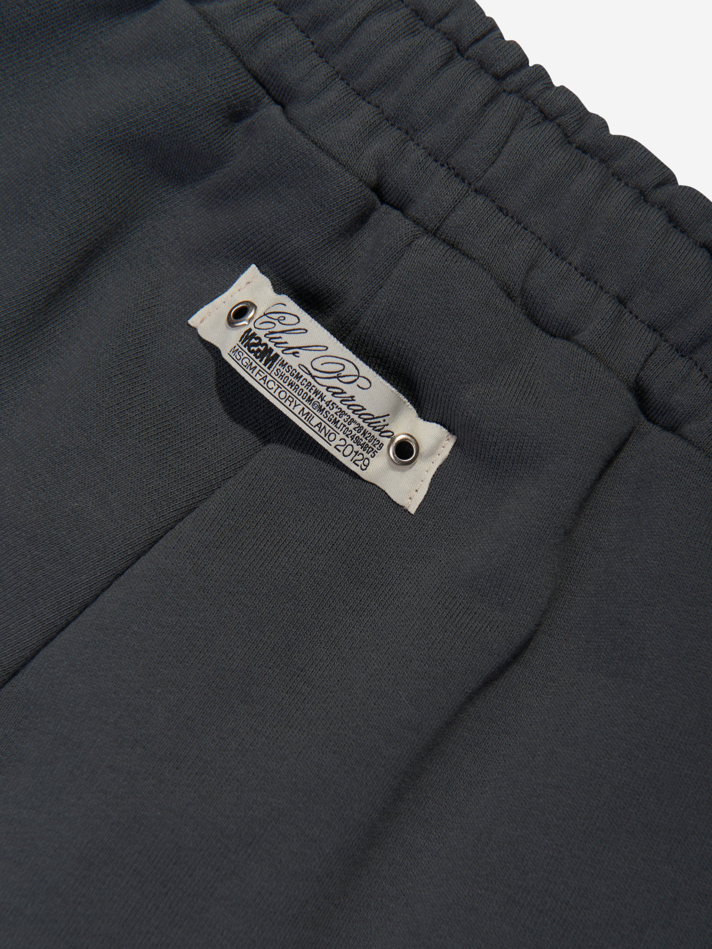 MSGM Boys Fleece Bermuda Shorts in Grey Fast Delivery Online