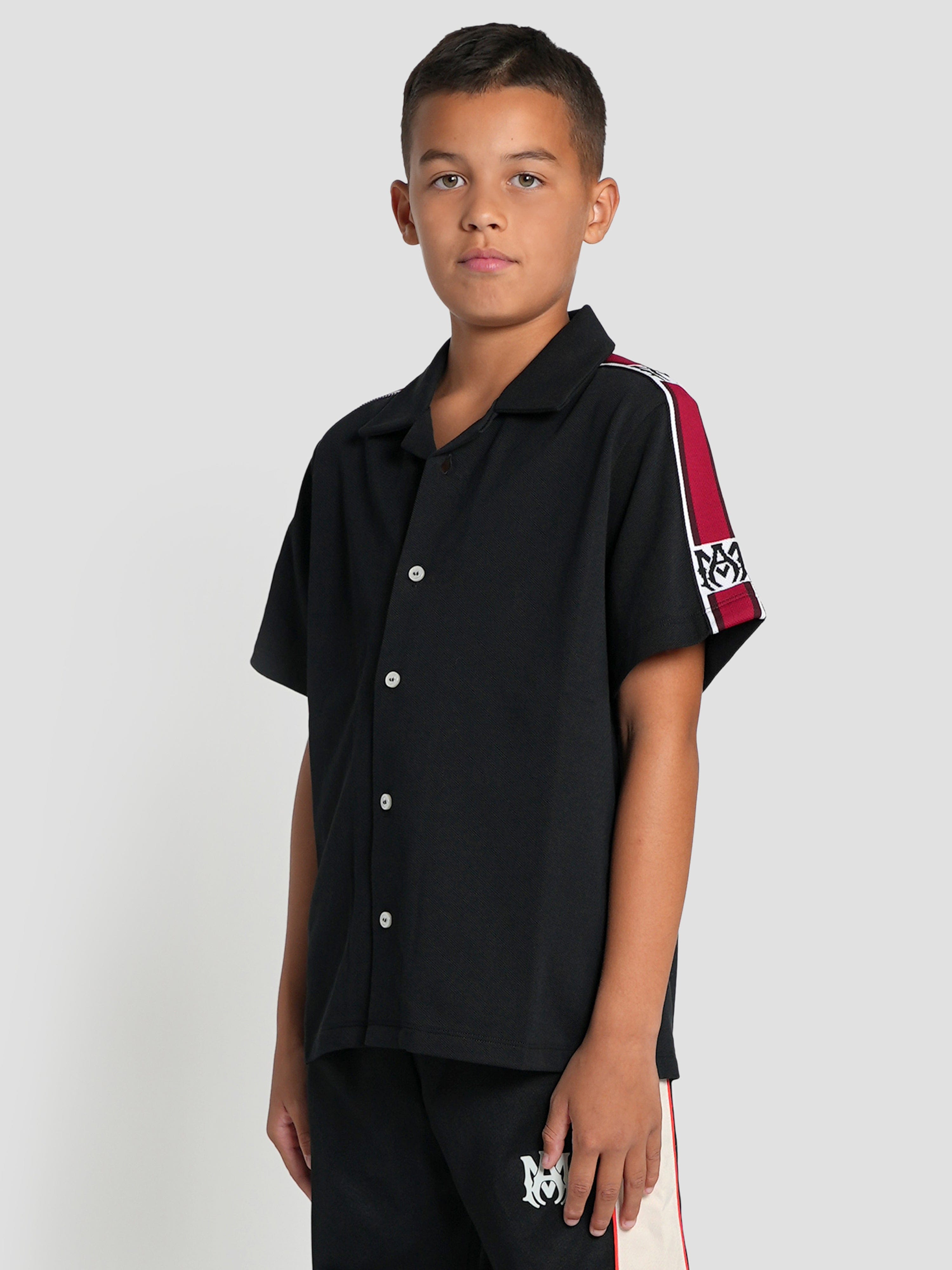Amiri Boys MA Tape Shirt in Black For Sale Wholesale Pice
