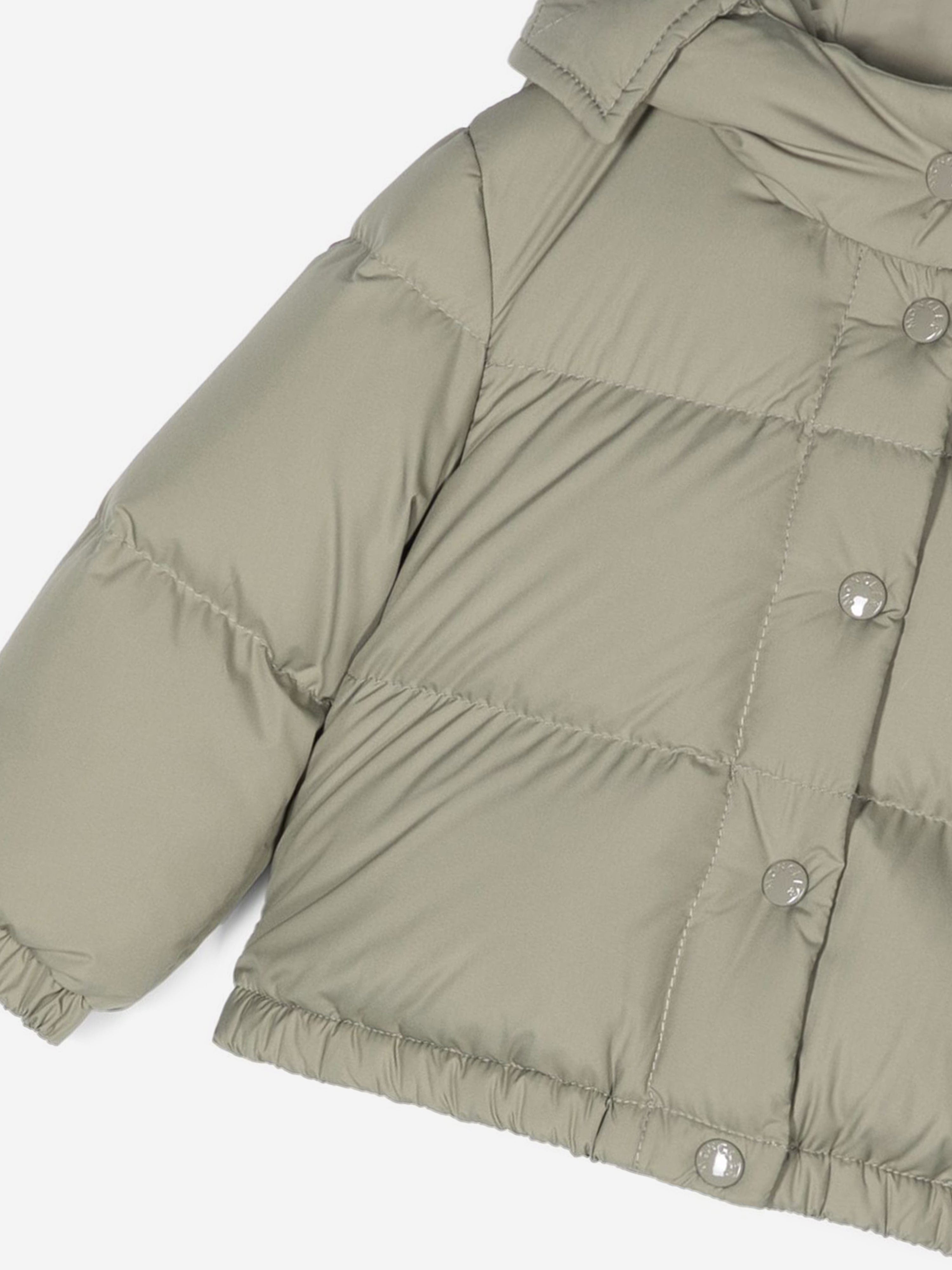 Moncler Enfant Baby Girls Down Padded Laurie Jacket in Green Cheap Sale Enjoy