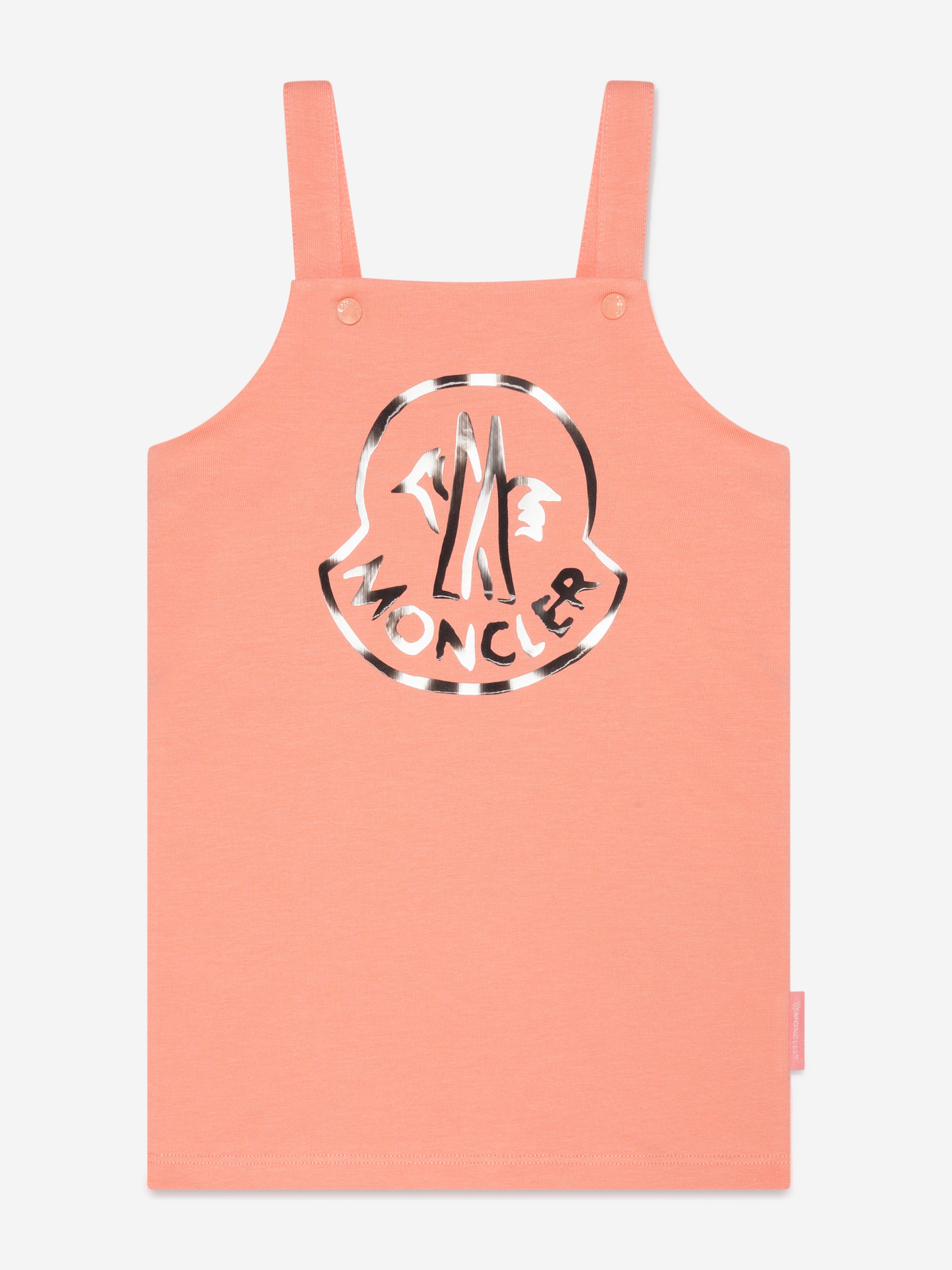 Moncler Enfant Baby Girls T-Shirt And Dress Set in Peach Low Pice Fee Shipping