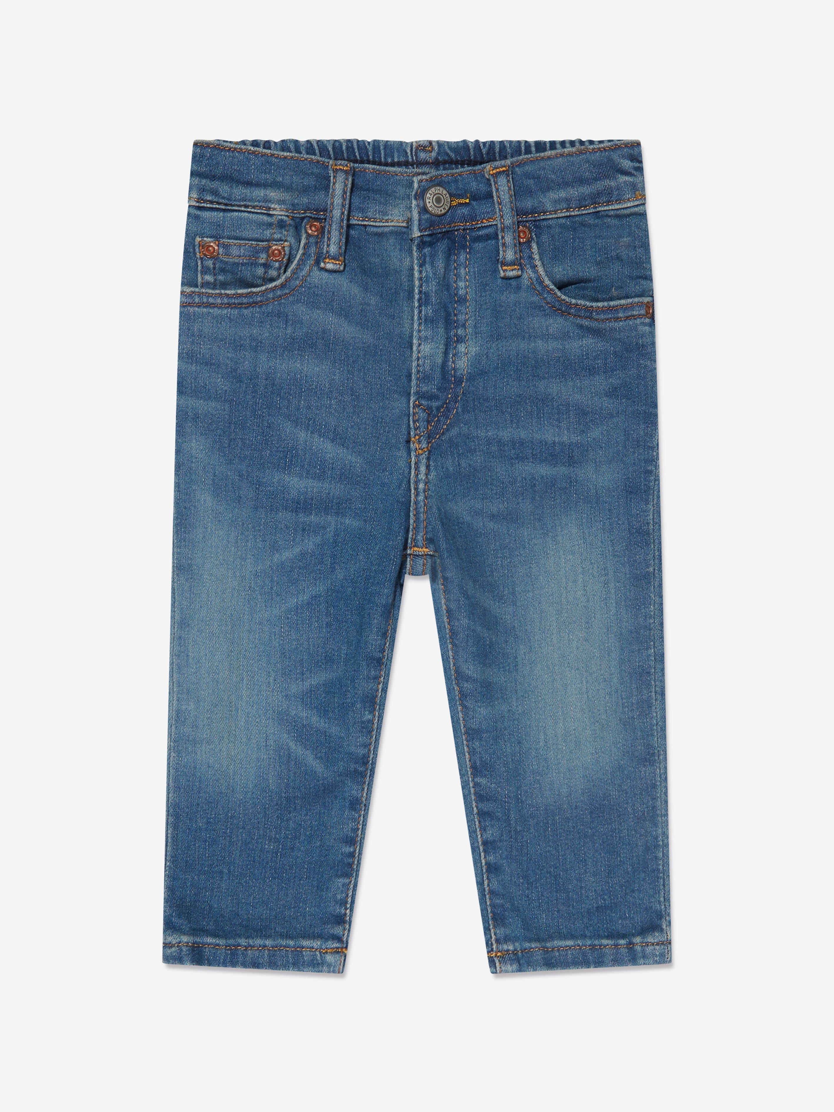 Ralph Lauren Baby Boys Slim Fit Jeans in Blue Outlet Cheap Authentic