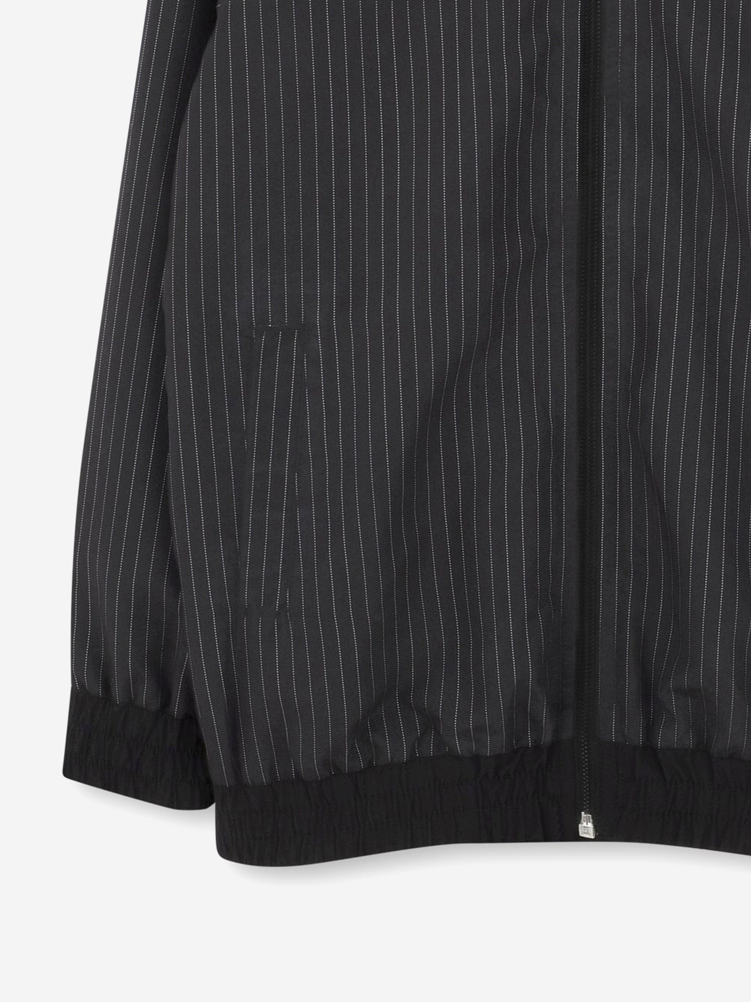 BOSS Boys Striped Zip Up Top in Black Clearance Good Selling