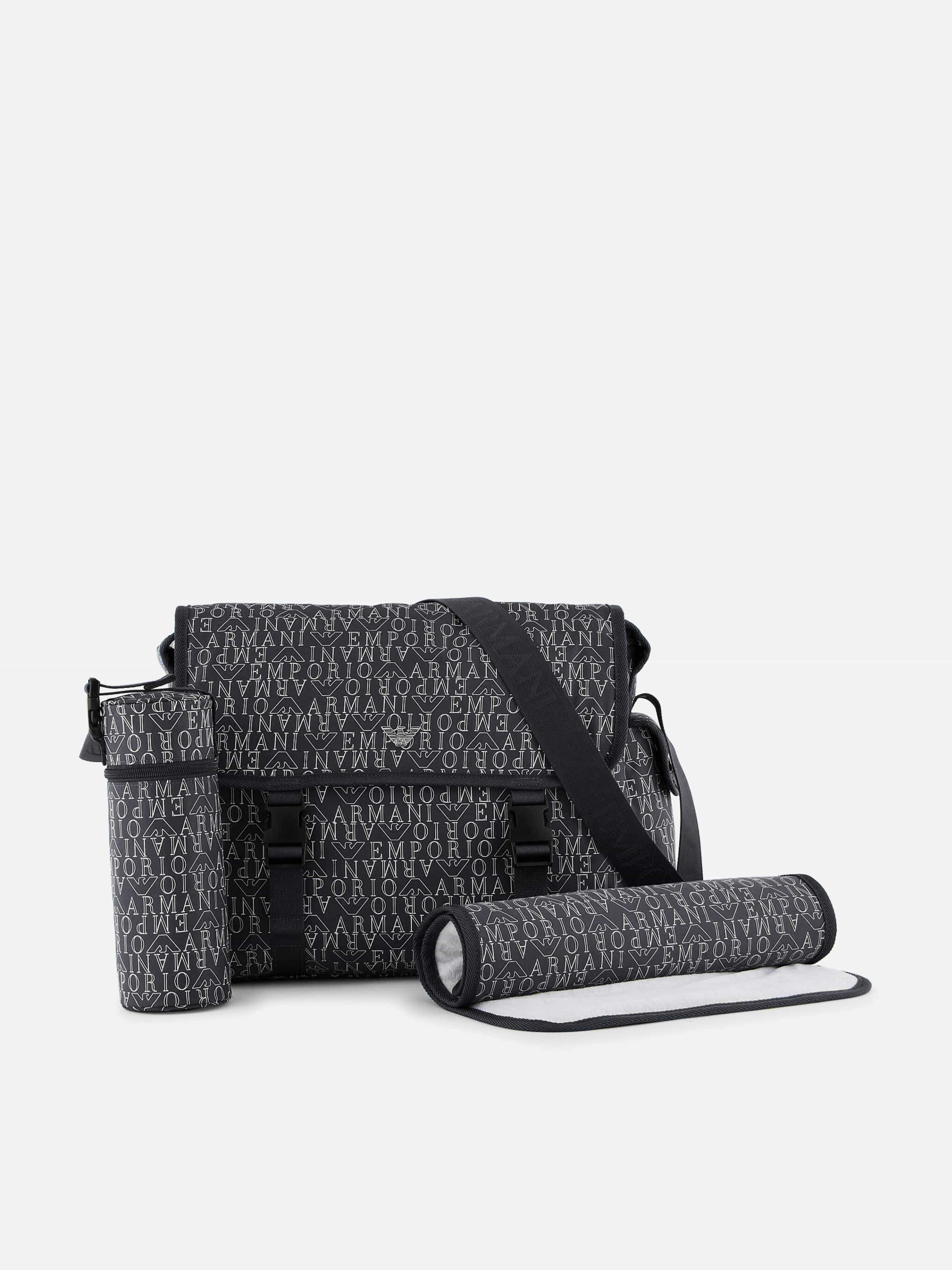Emporio Armani Baby Logo Changing Bag in Navy (28cm) Clearance With Credit Card