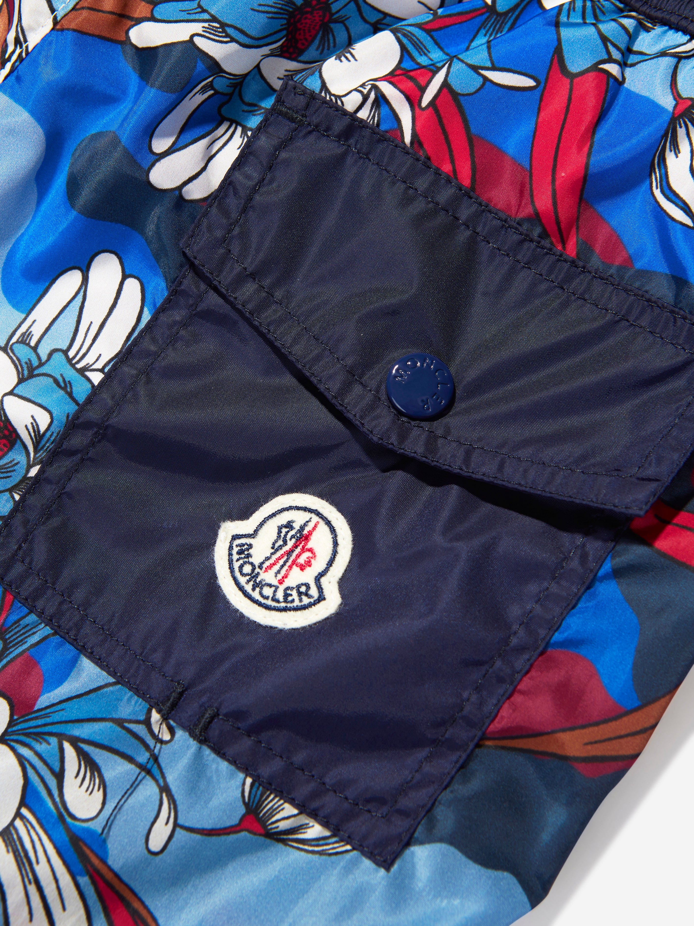Moncler Enfant Boys Swim Shorts in Multicolour Outlet Cheap Pice