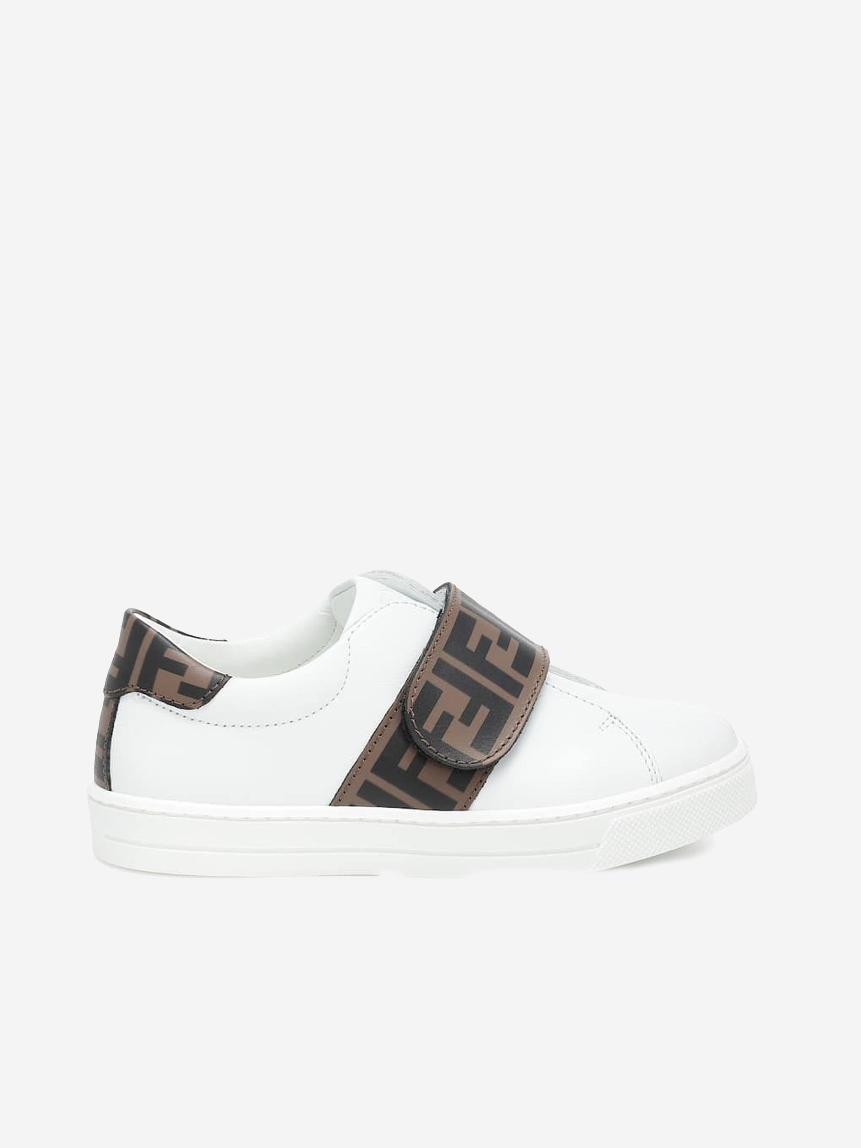 Fendi Fendi Leather FF Logo Strap Trainers Discount Release Dates