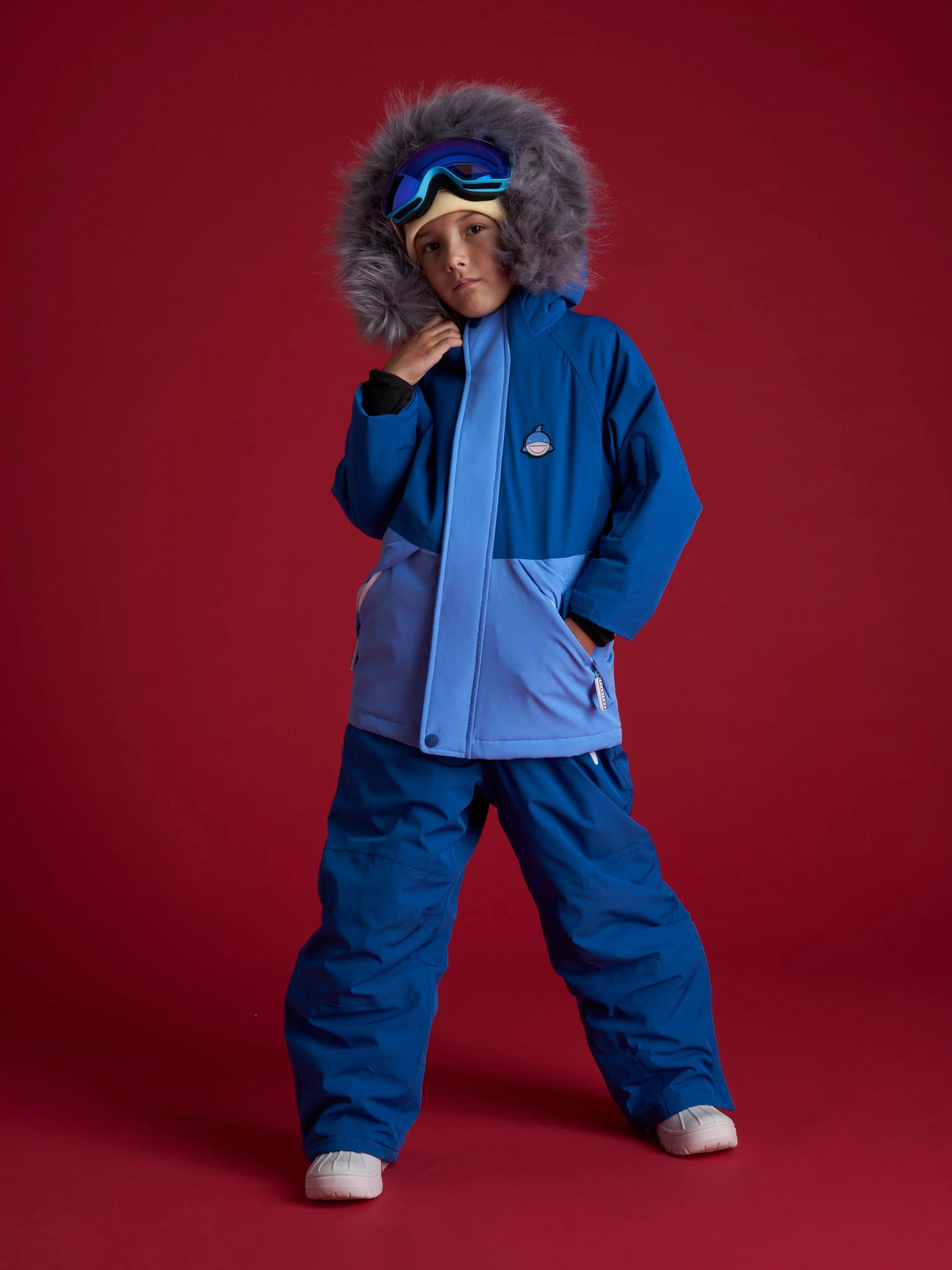 Roarsome Boys Reef The Shark Parka Ski Jacket in Blue Real Cheap Online