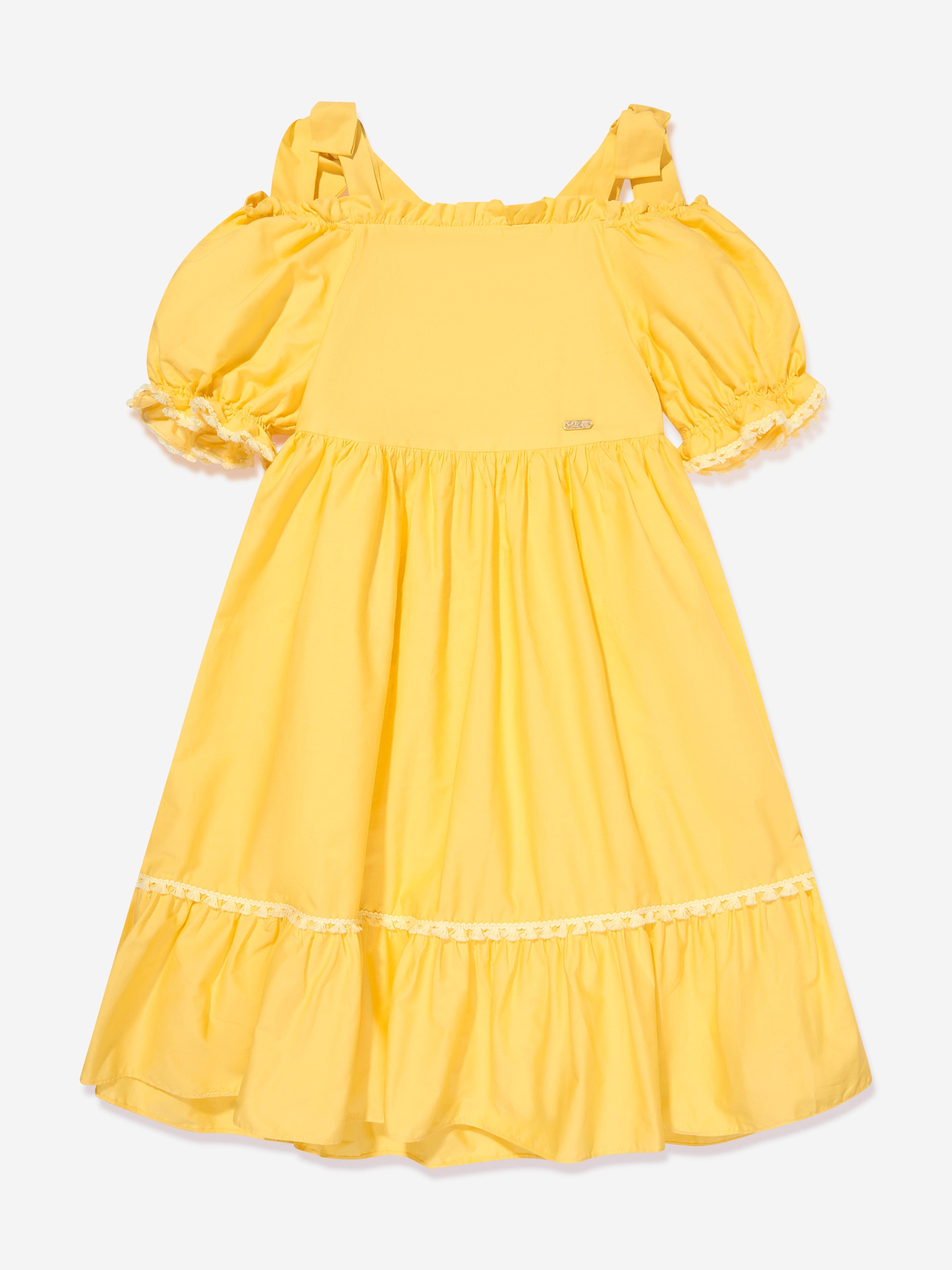 Patachou Girls Maxi Dress in Yellow Sale Cost