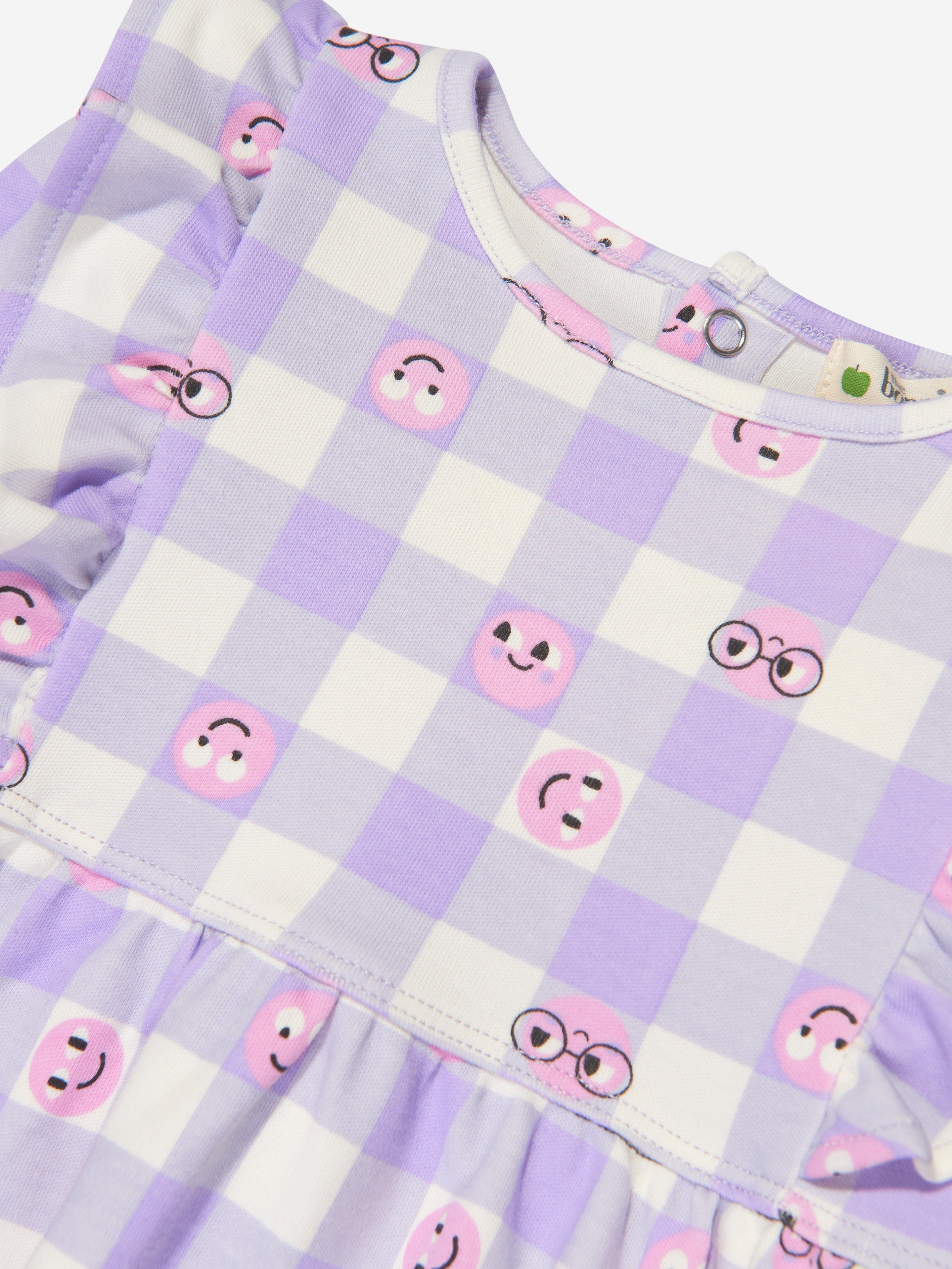 The Bonnie Mob Girls Tiddlywink Dress in Purple Sale Big Discount
