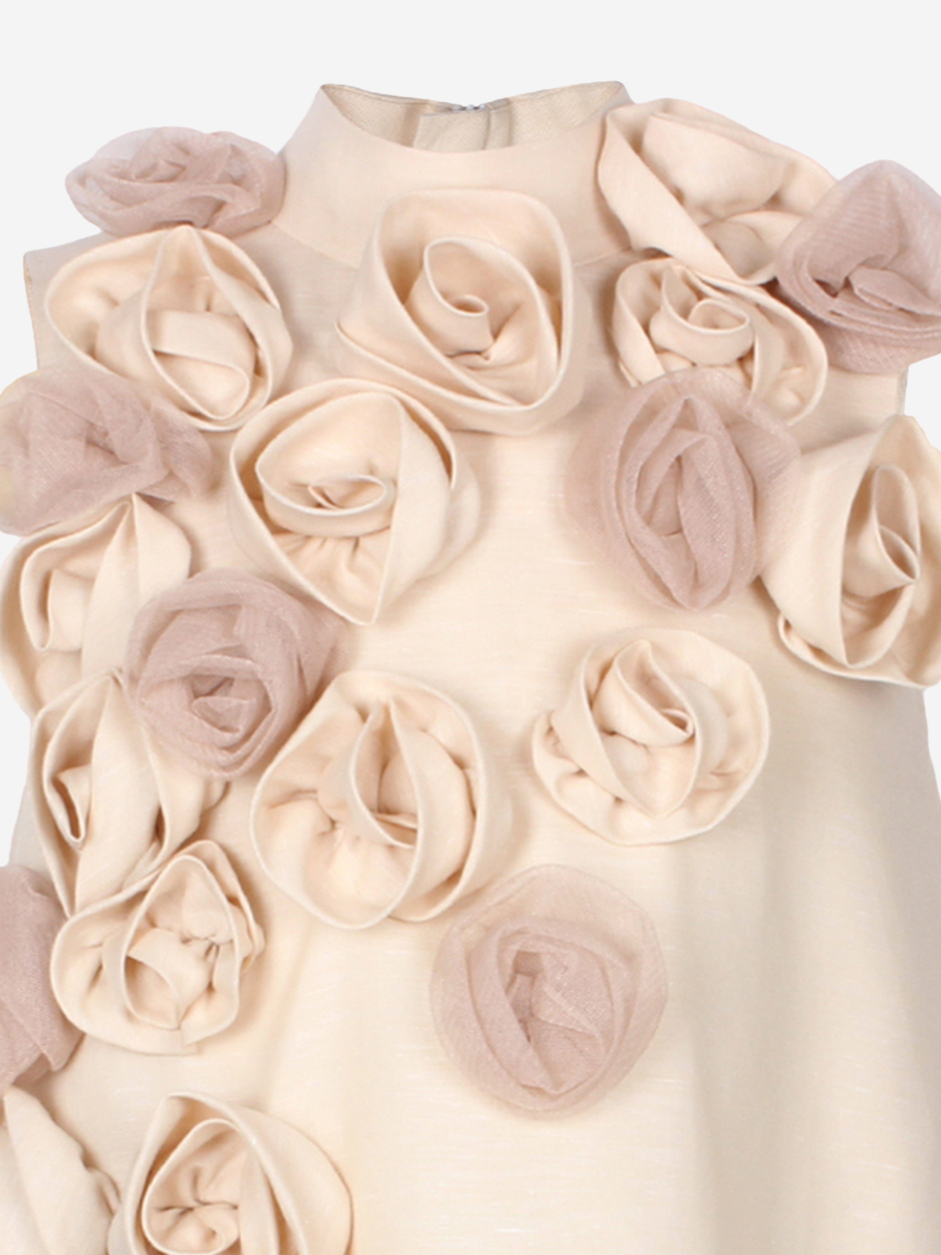 Girls Ring A Roses Dress in Beige Pictures Cheap Pice