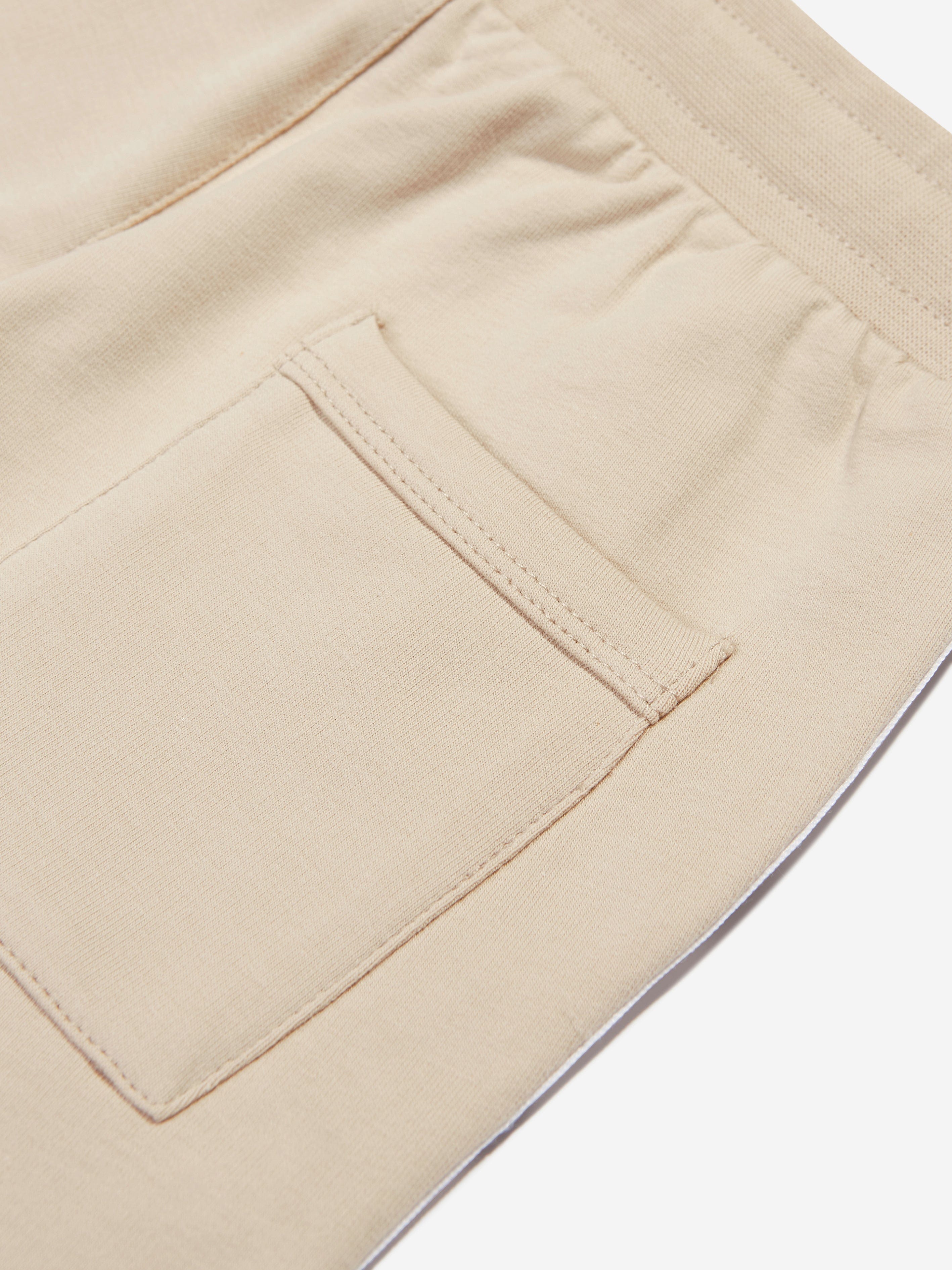 Aigner Boys Logo Shorts in Beige Cheap Low Pice