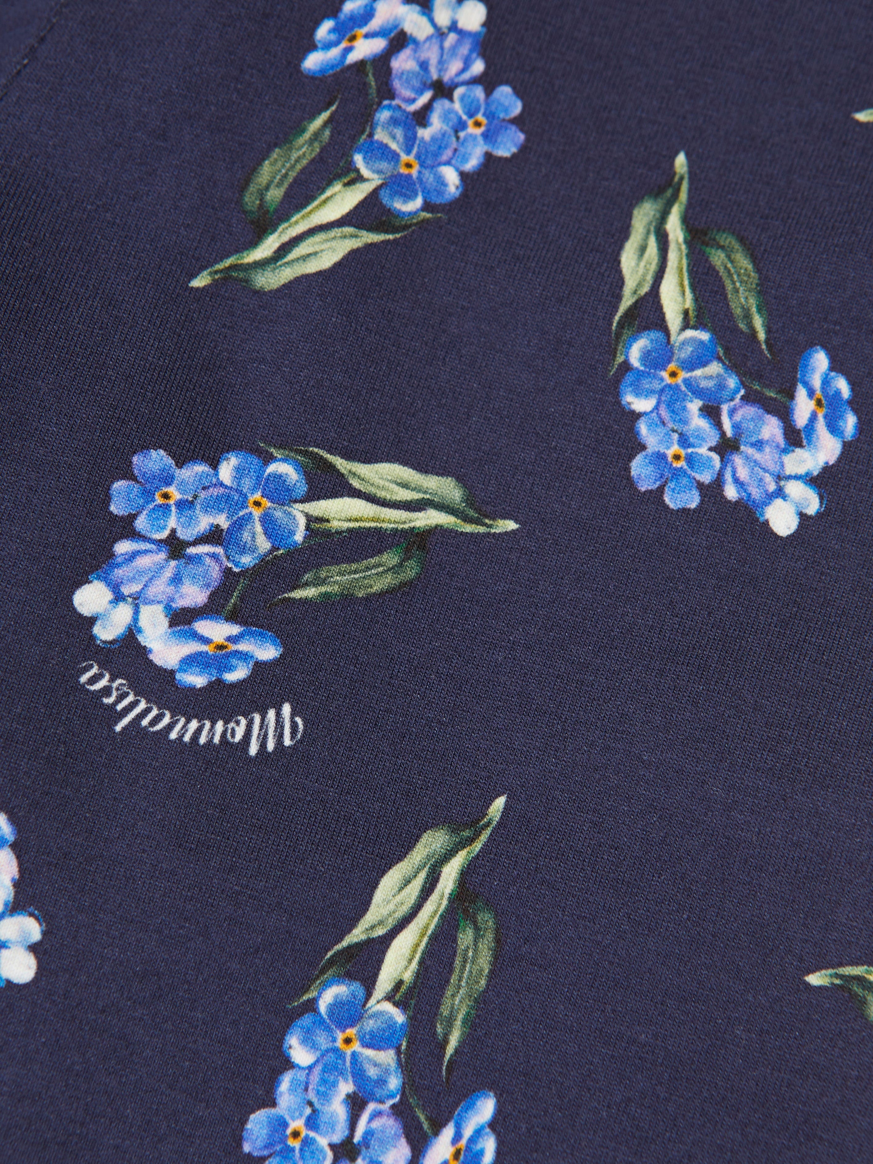 Monnalisa Girls Floral Leggings in Blue Buy Cheap Many Kinds Of