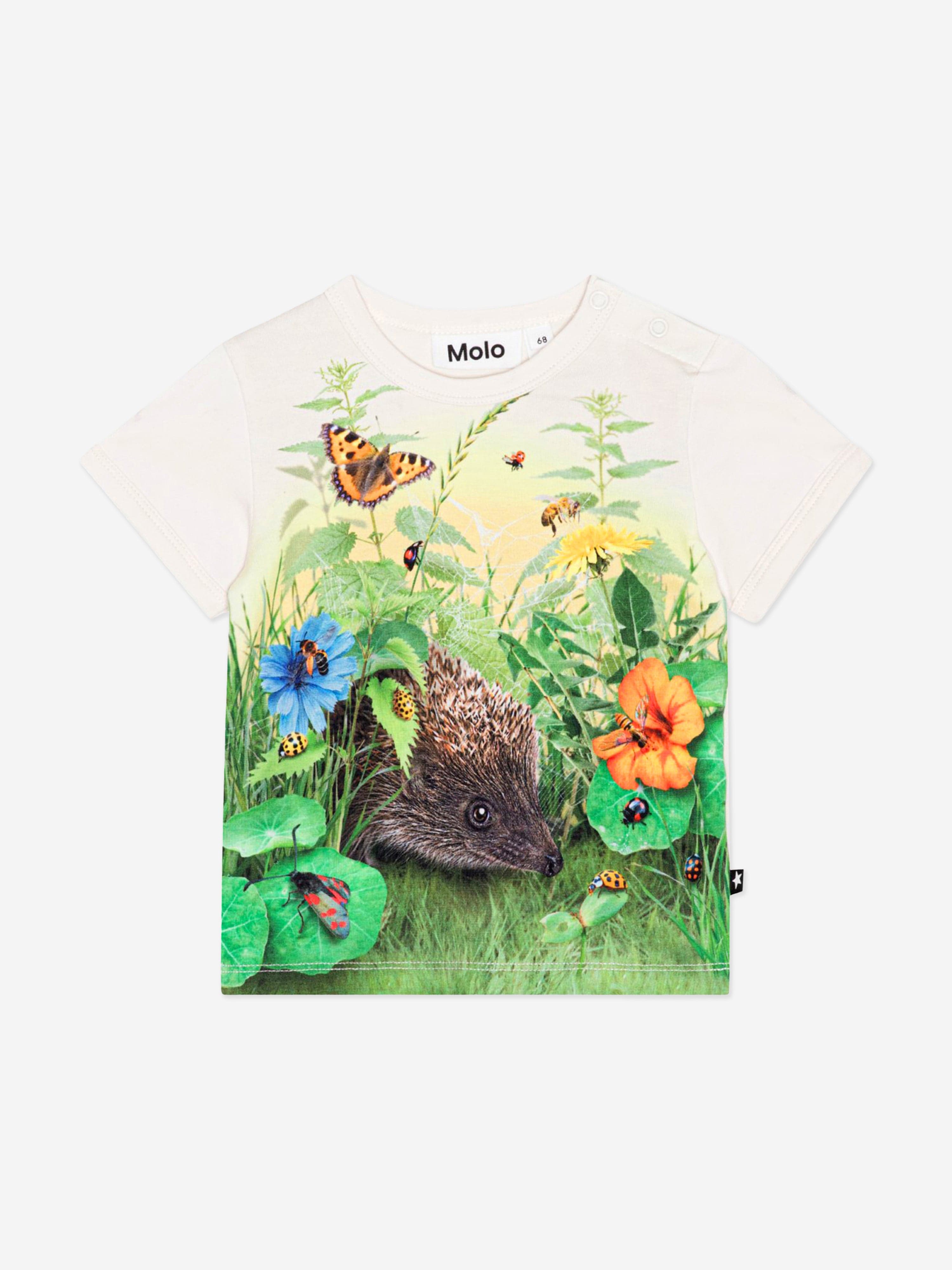 Molo Baby Hedgehog T-Shirt in Multicolour Outlet 2025 Unisex