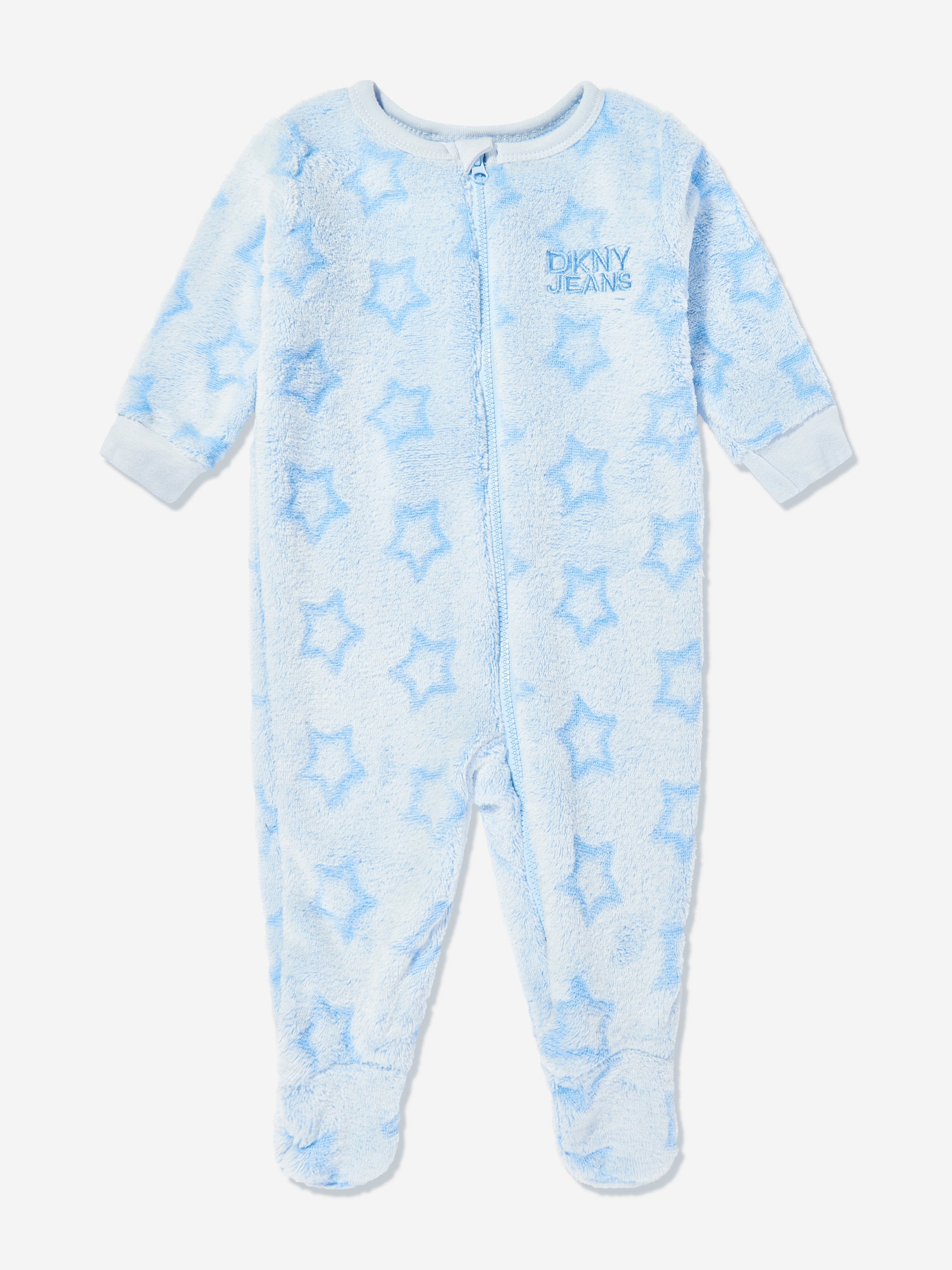 DKNY Baby Boys Fleece Babygrow in Blue Cheapest Pice
