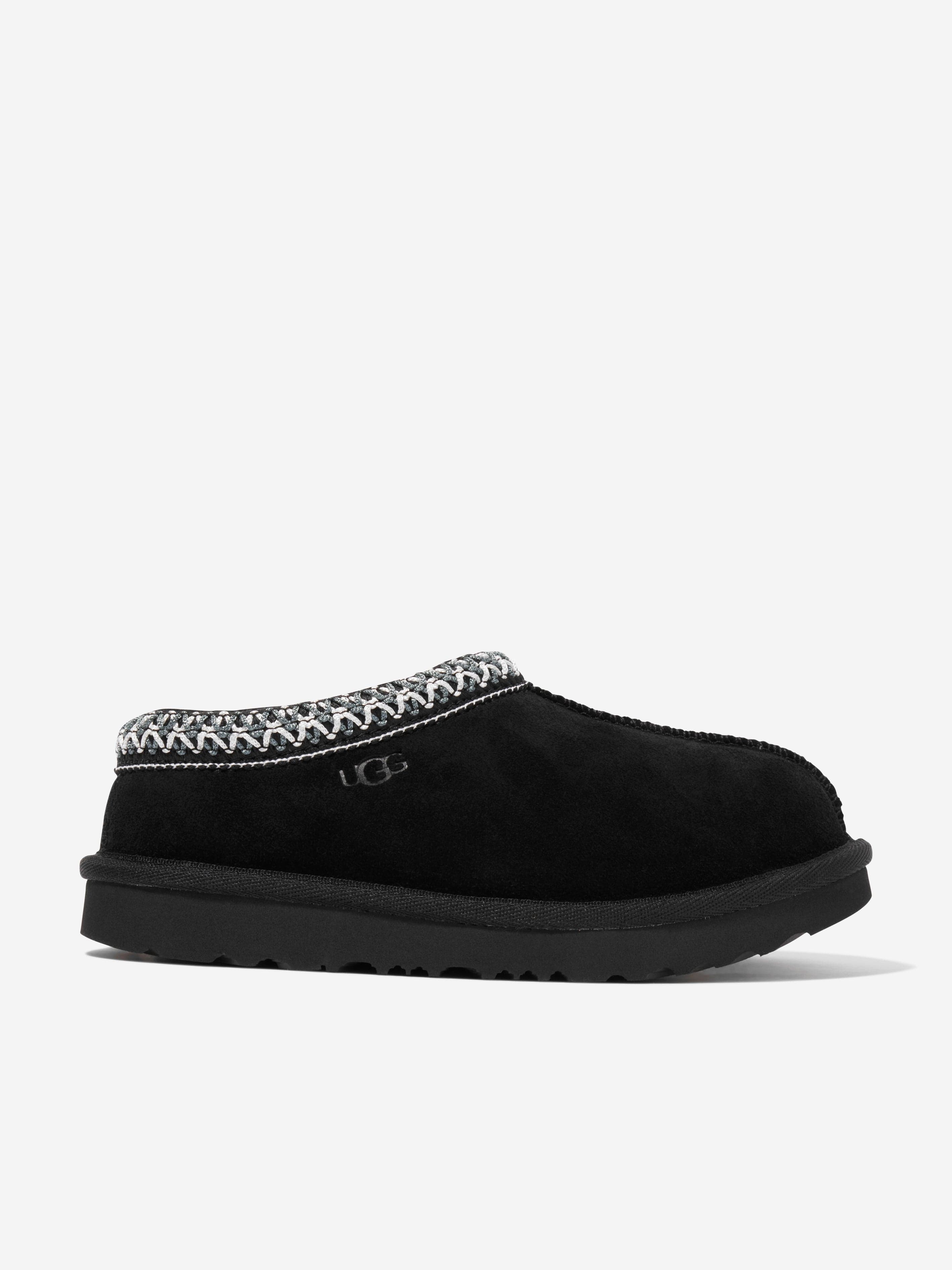 UGG Kids Tasman II Slippers in Black Finishline