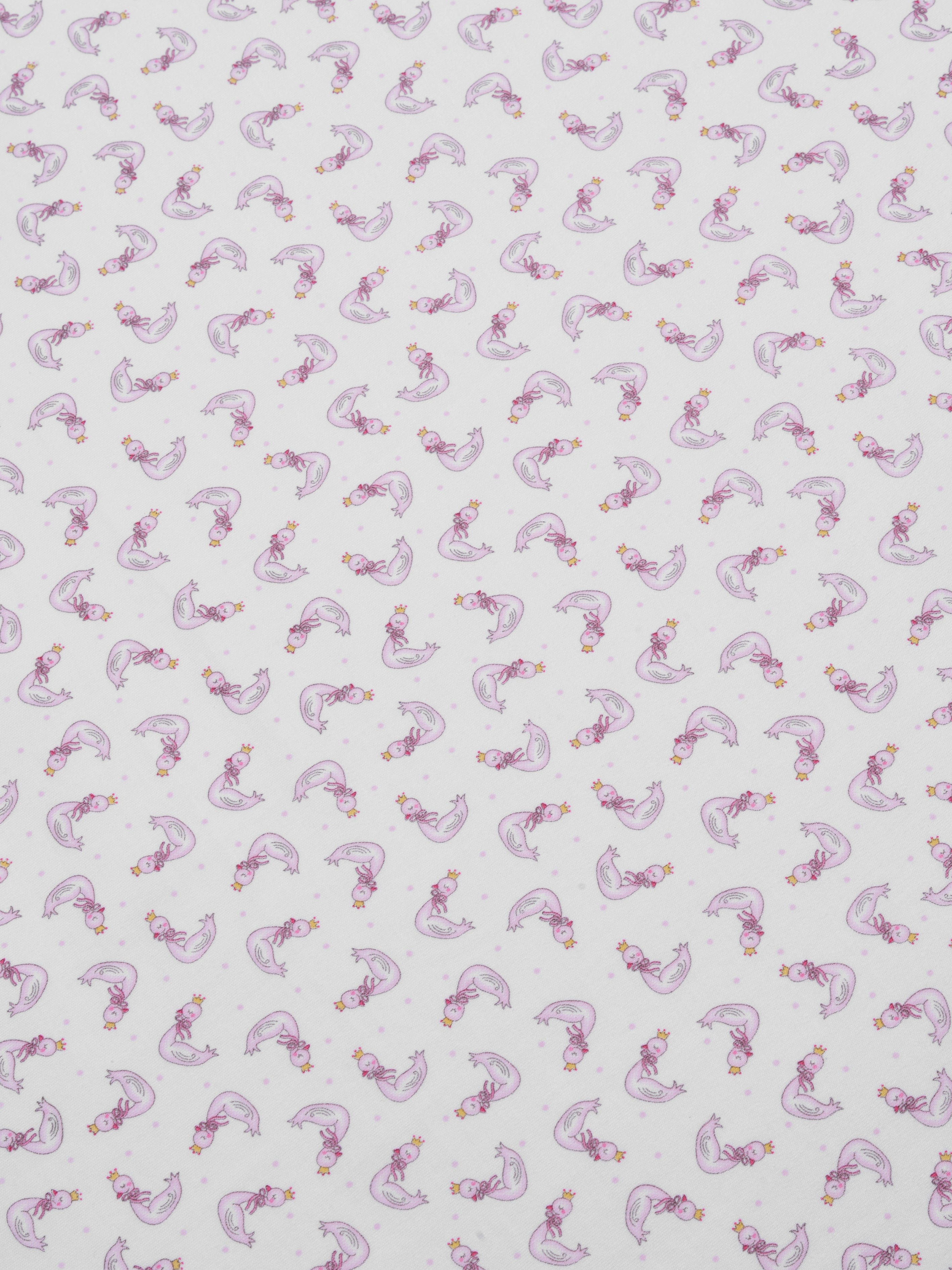Magnolia Baby Baby Girls Princess Swan Swaddle Blanket in White Visit New Online