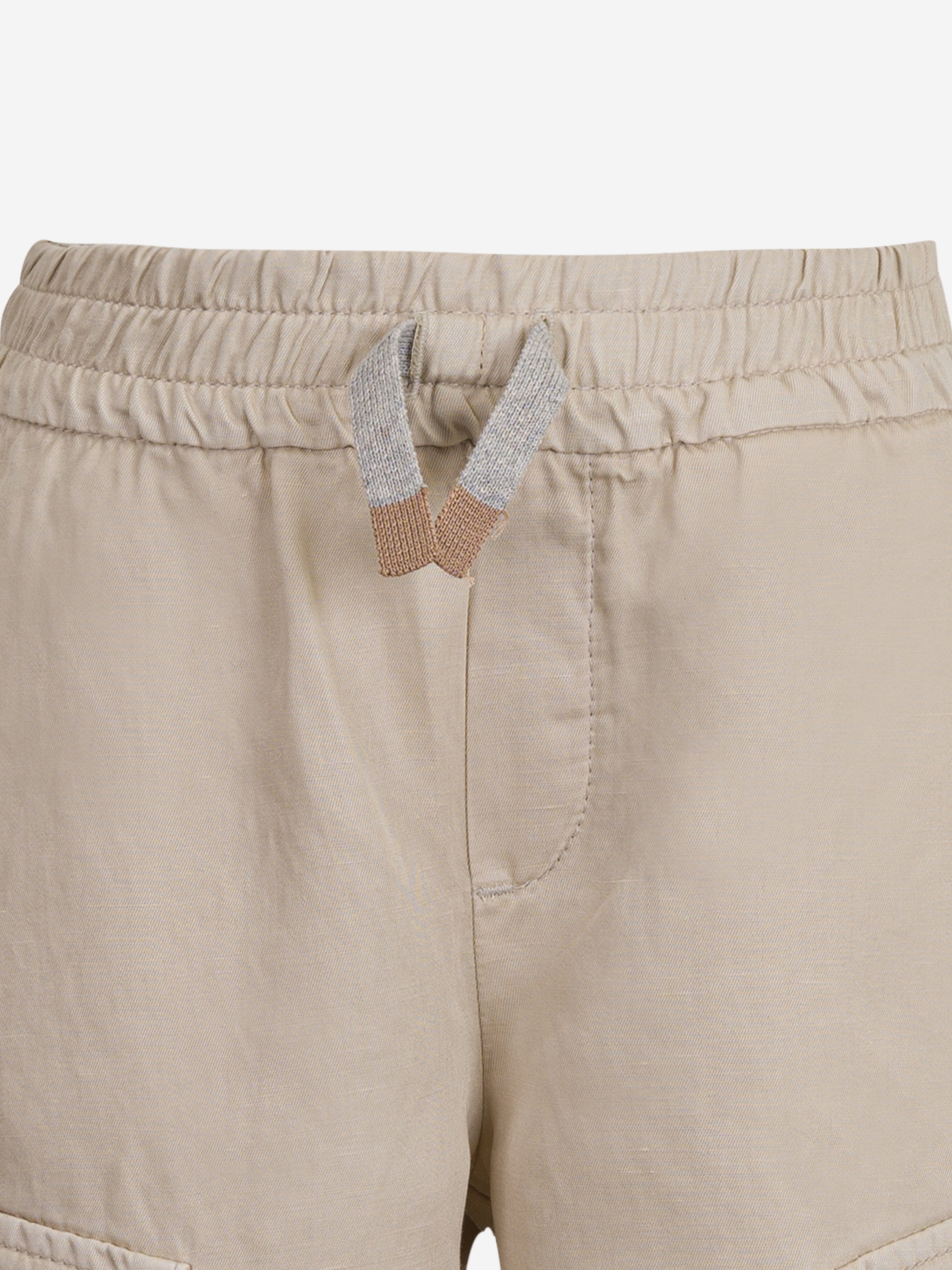 Boys Cargo Shorts in Beige With Paypal Low Pice