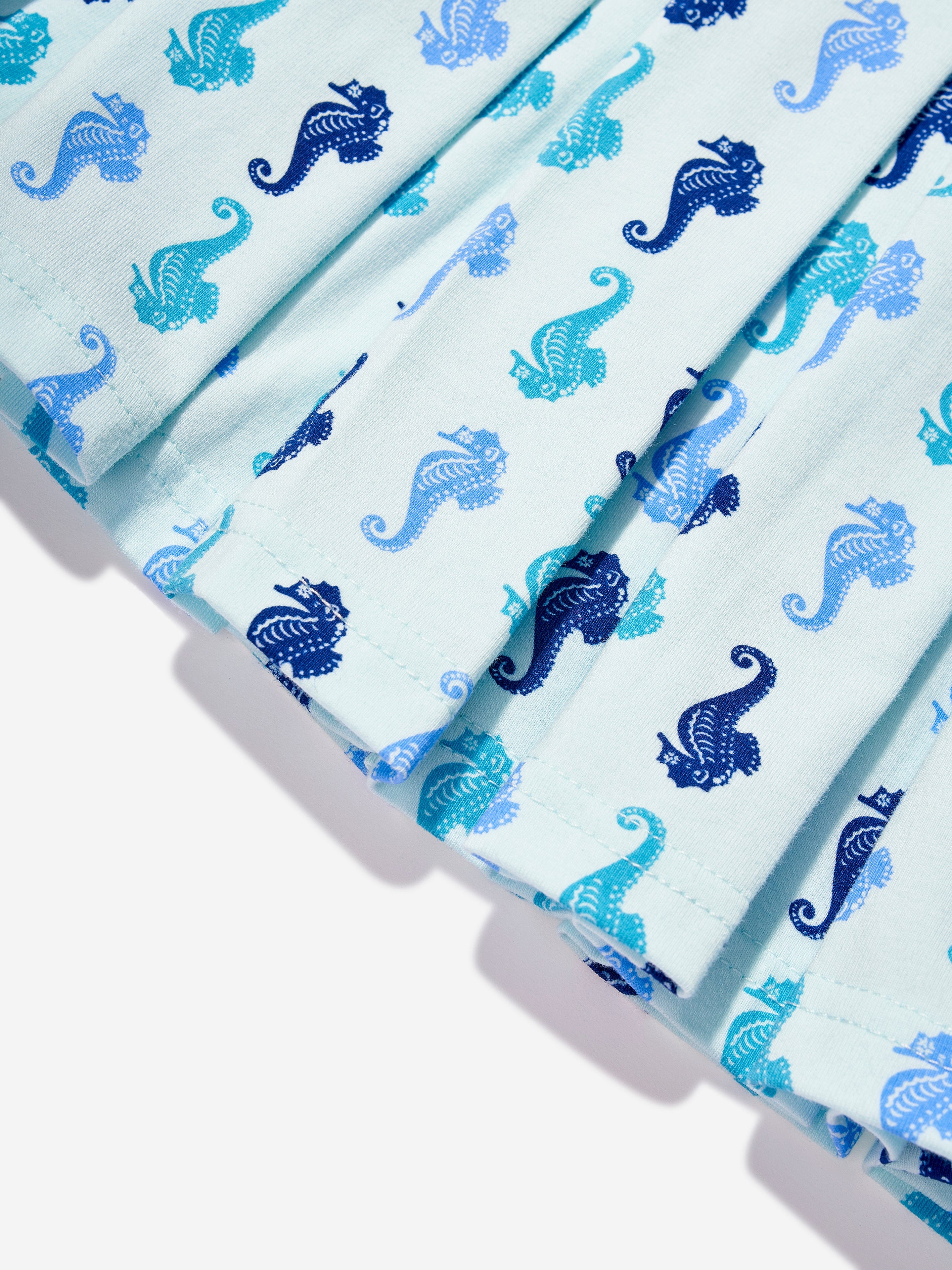 Rachel Riley Girls Seahorse Dress in Blue Original For Sale